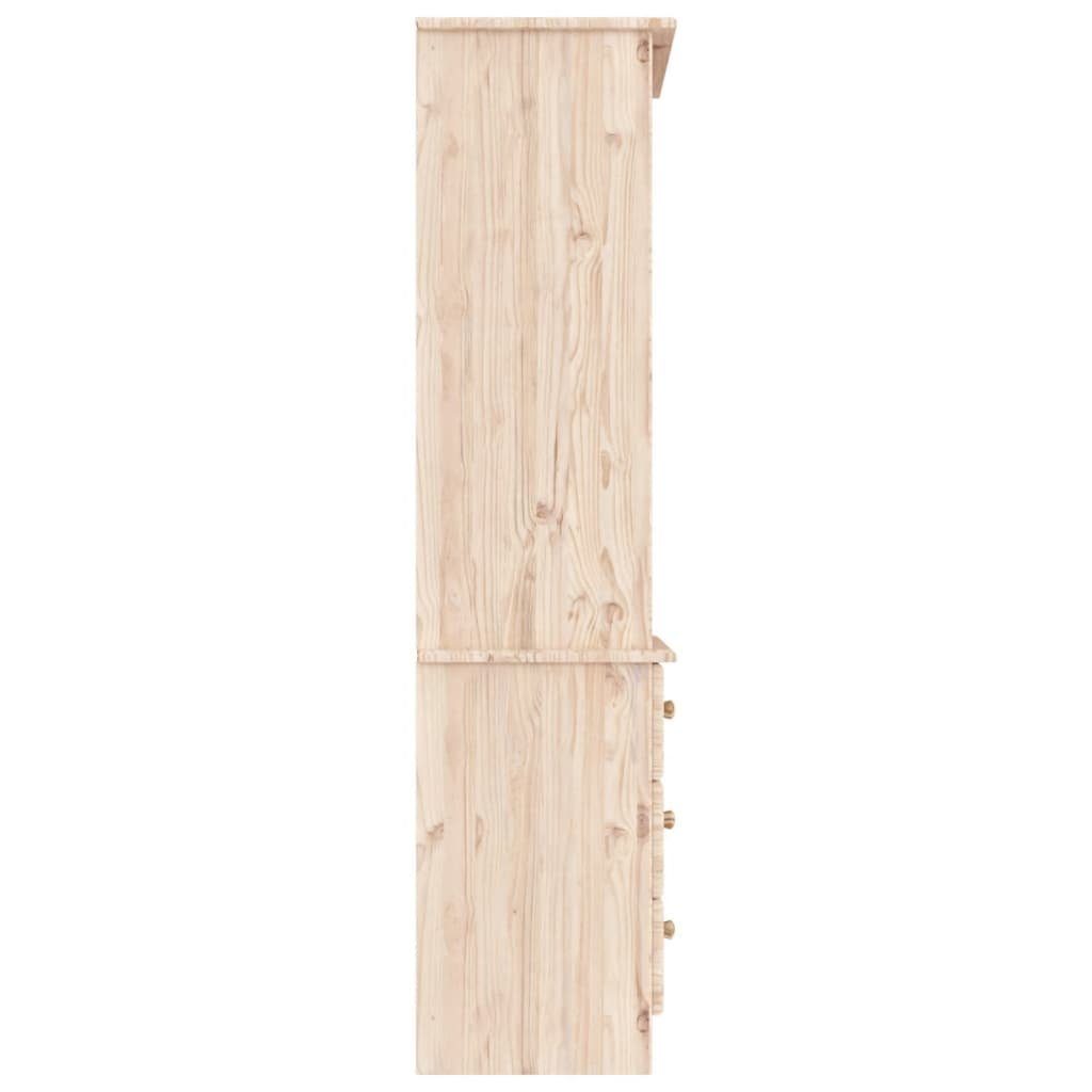 vidaXL Bücherregal Bücherregal mit Schubladen ALTA 60x35x142 cm Massivholz Kiefer, 1-tlg. – Bild 5 von 5