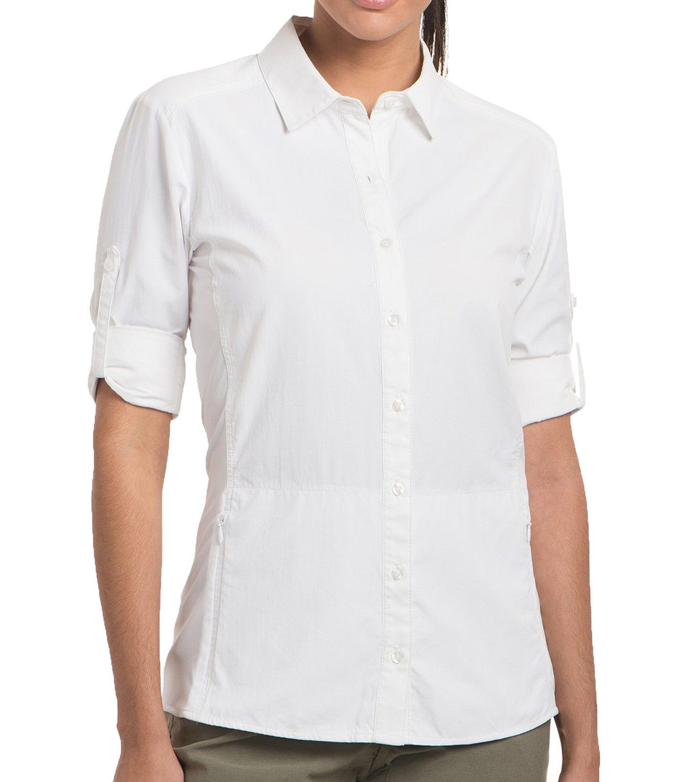 KÜHL Langarmbluse »KÜHL Invoke LS Langarm-Bluse komfortable Damen  Hemd-Bluse mit Stehkragen Outdoor-Bluse Weiß« online kaufen | OTTO