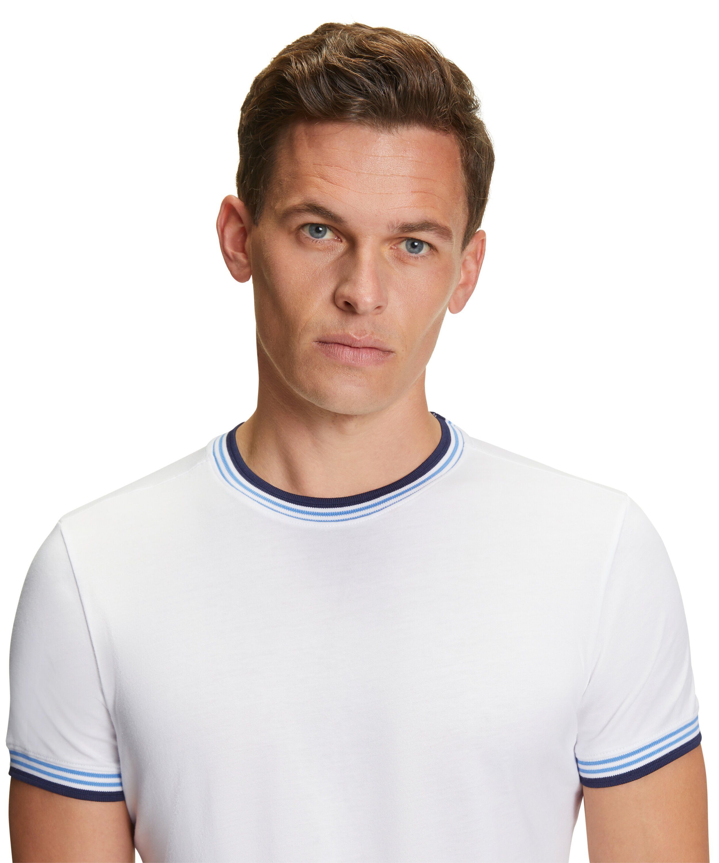 FALKE T-Shirt (1-tlg) (2000) hochwertiger Pima-Baumwolle aus white