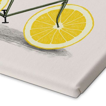 Posterlounge Leinwandbild Florent Bodart, Zitronen-Rad, Küche Illustration