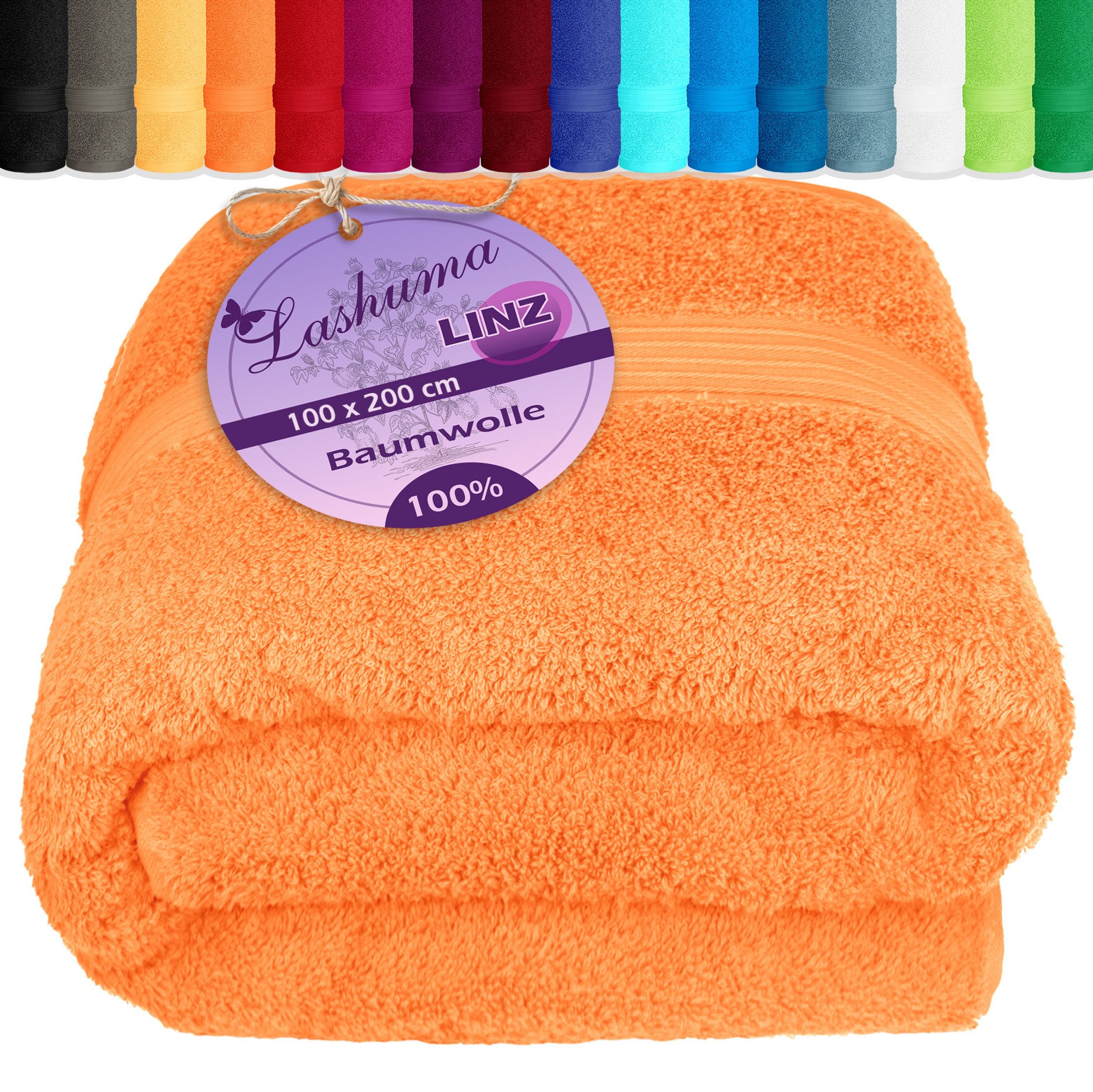 Lashuma Saunatuch XXL Handtuch, Frottee (1-St), Badetuch Damen & Badehandtuch Herren 100x200 cm - Saunahandtuch 80x220