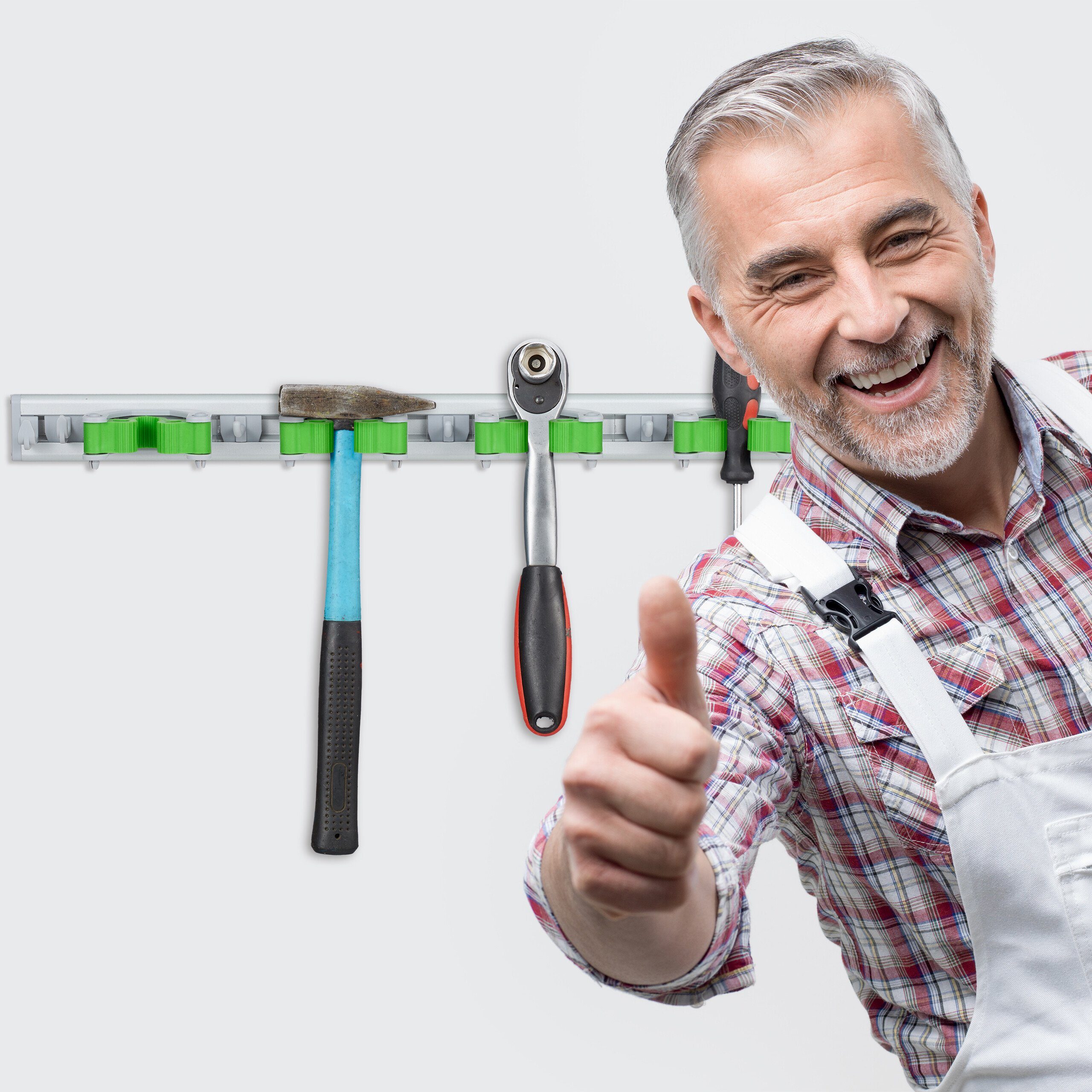 relaxdays Gartengerätehalter Gerätehalter Wandhalterung 2er Set günstig online kaufen