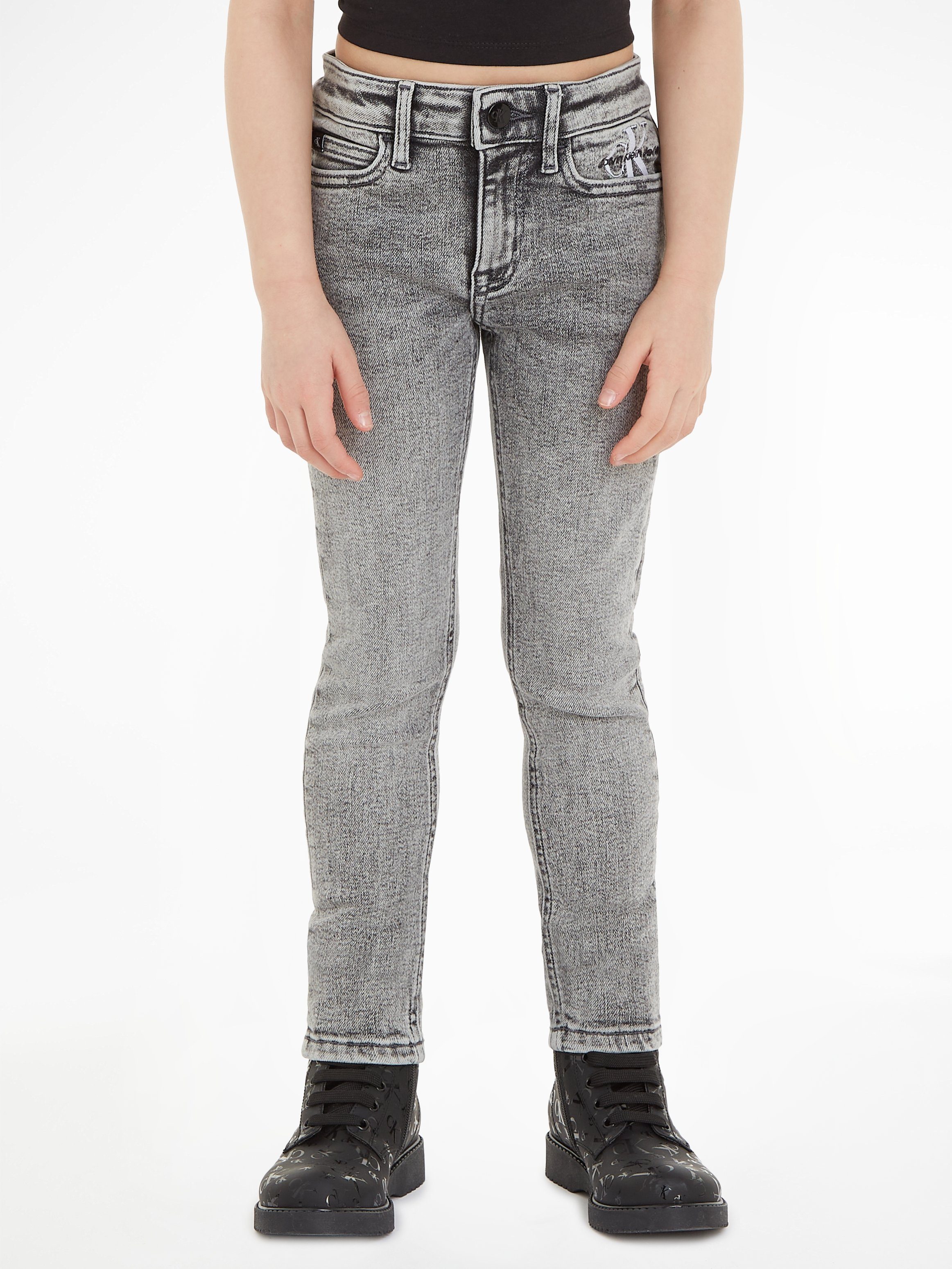MR Klein SKINNY WASHED GREY Stretch-Jeans Calvin Jeans