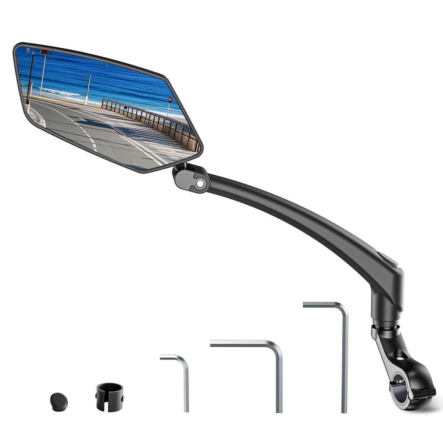 LuxusKollektion Fahrradspiegel Fahrradspiegel E-Bike 360° drehbar (1-St)