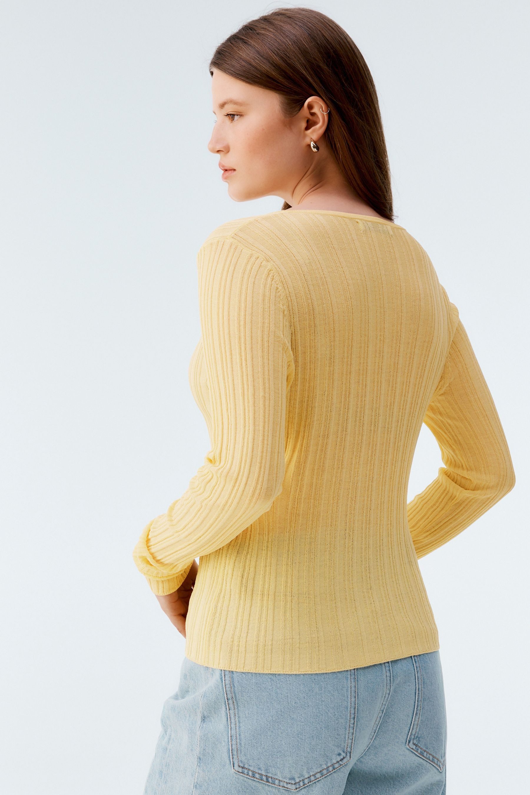 Next Strickjacke Gerippte, geknöpfte Feinstrick-Strickjacke (1-tlg) günstig online kaufen
