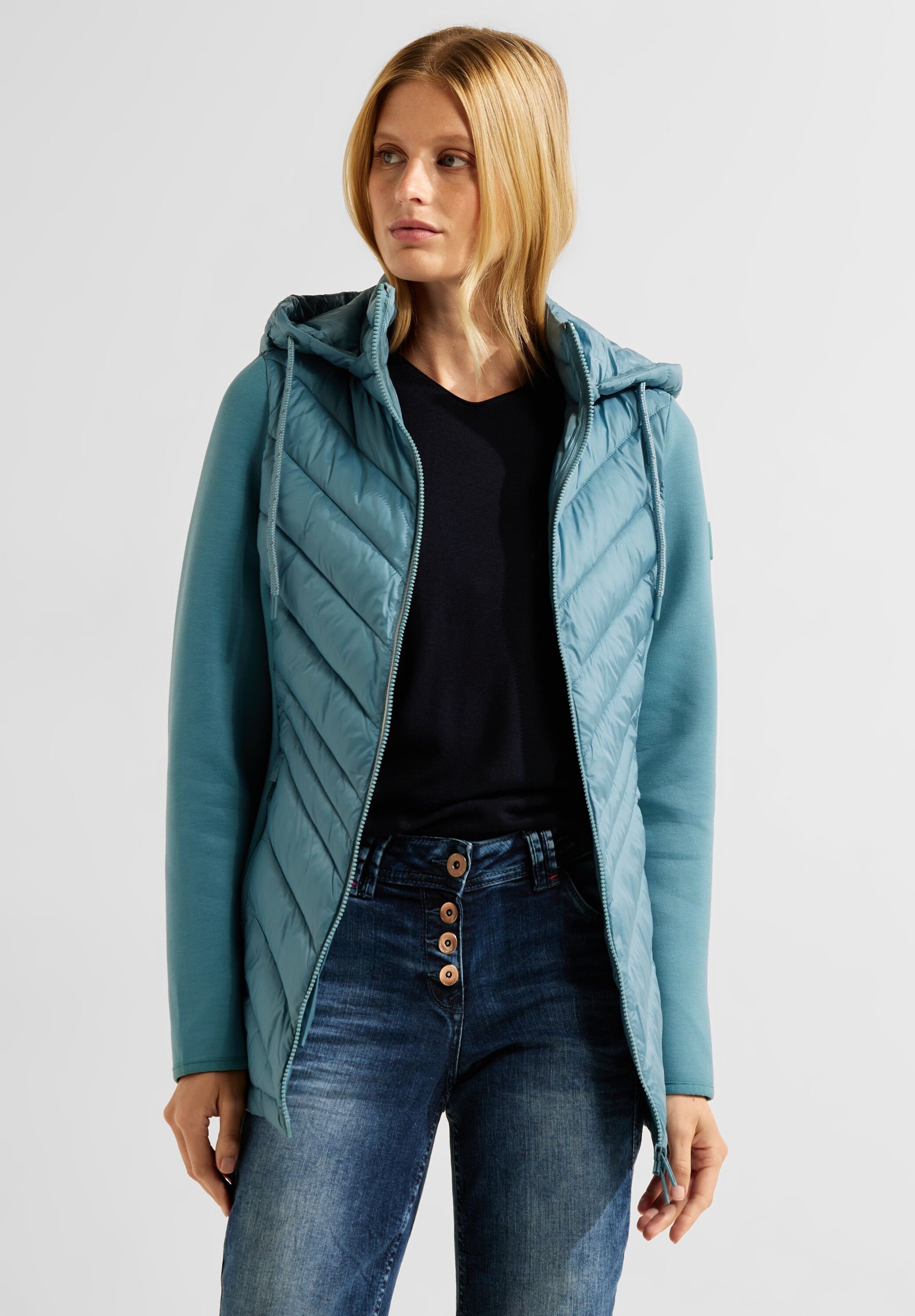 Zweiwegezipper Cecil Steppjacke mit zum Schließen adriatic blue