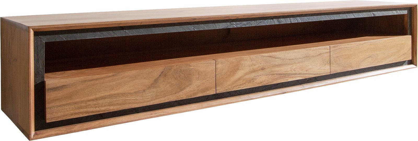 DELIFE Lowboard Stonegrace, Akazie Natur 175 günstig online kaufen