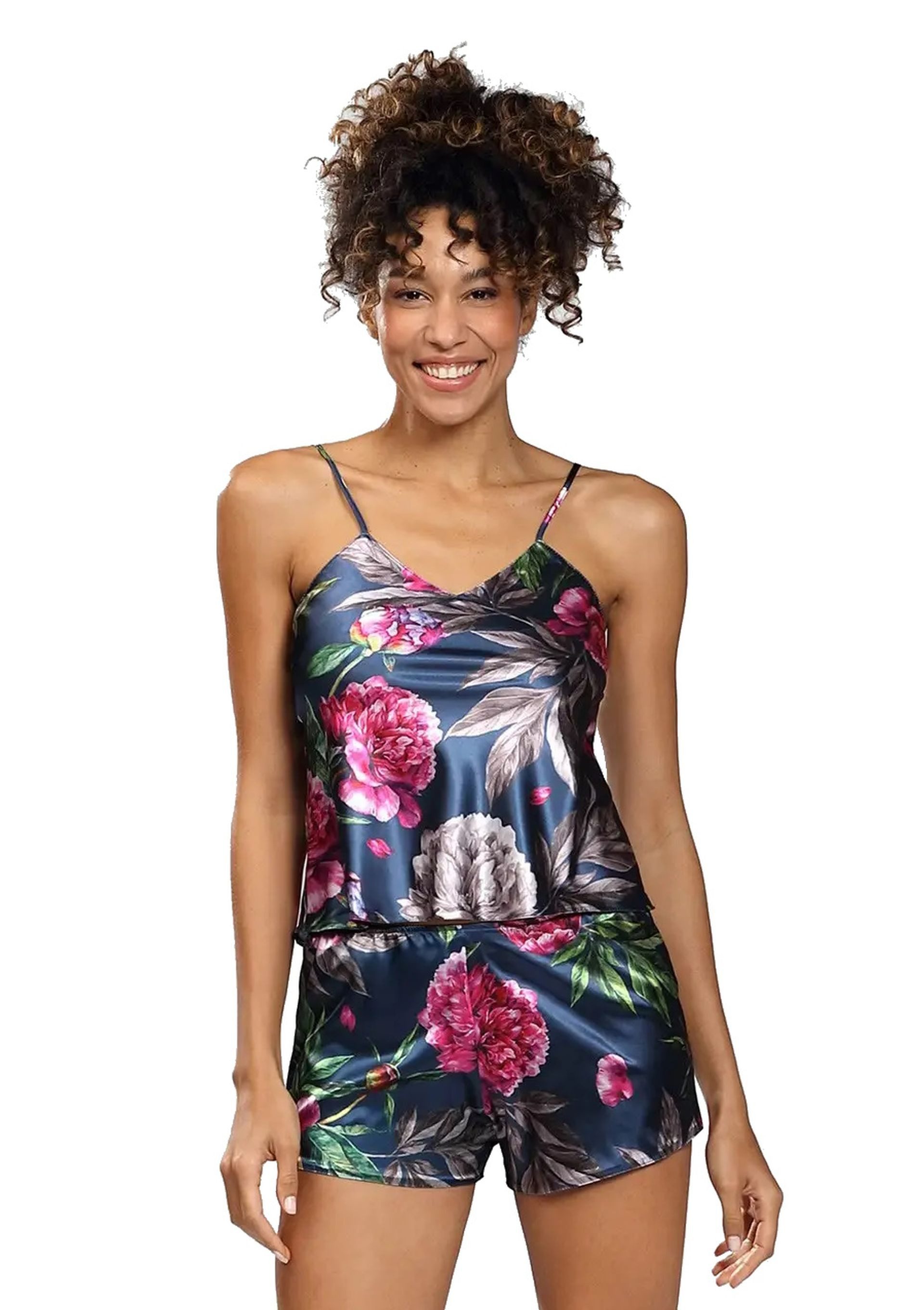 DKaren Shorty Damen Satin Schlafanzug Set günstig online kaufen