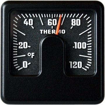 HR Autocomfort Raumthermometer Thermometer Fahrenheit Bimetall Relief Thermometer justierbar original aus 1978