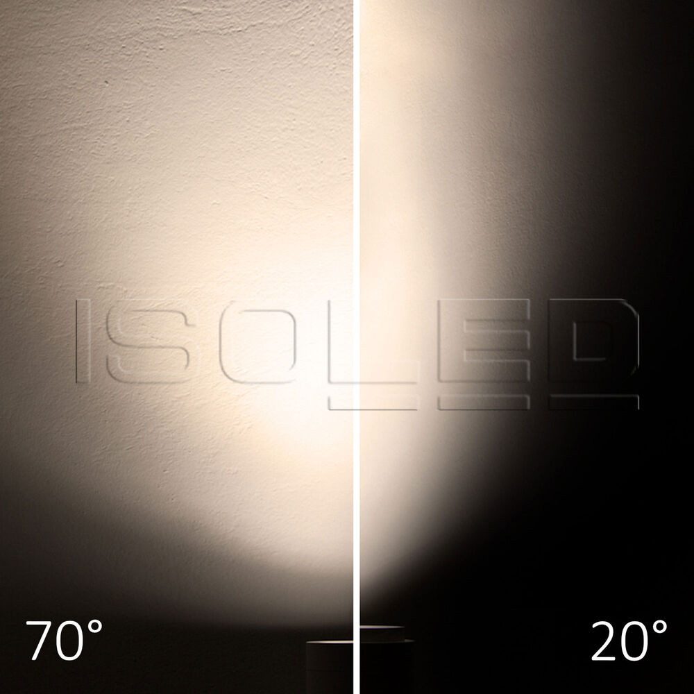ISOLED Stromschienensystem schwarz, rund, warmweiß, 4300lm, Hochvolt, ø86mm, 12.8012 cm