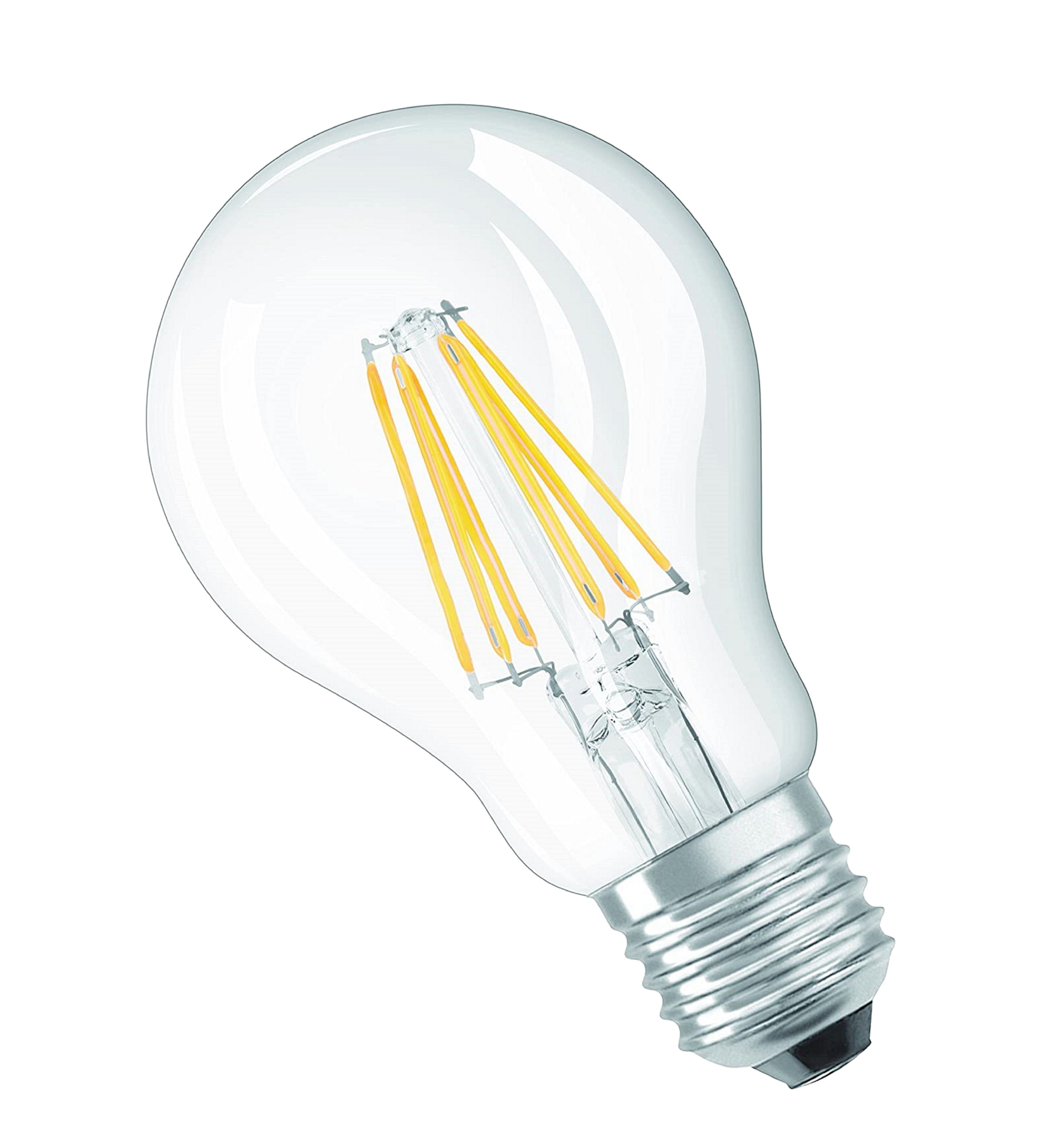 TRANGO LED-Leuchtmittel, 3er Pack E27001-3 LED Filament Birne 8 Watt 850 Lumen - 3000K warmweiß - Ersatz für 60W Glühlampe - Glühbirne - Birne in Tropfen Form mit E27 Fassung Abstrahlwinkel 360°, 3 St.