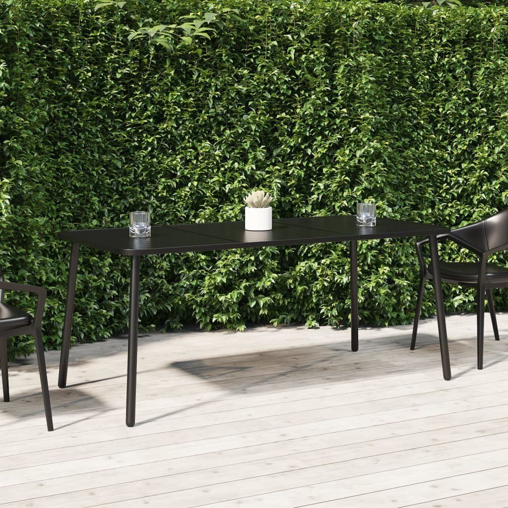 vidaXL Gartentisch Gartentisch Anthrazit 165x80x71 cm Stahl (1-St)