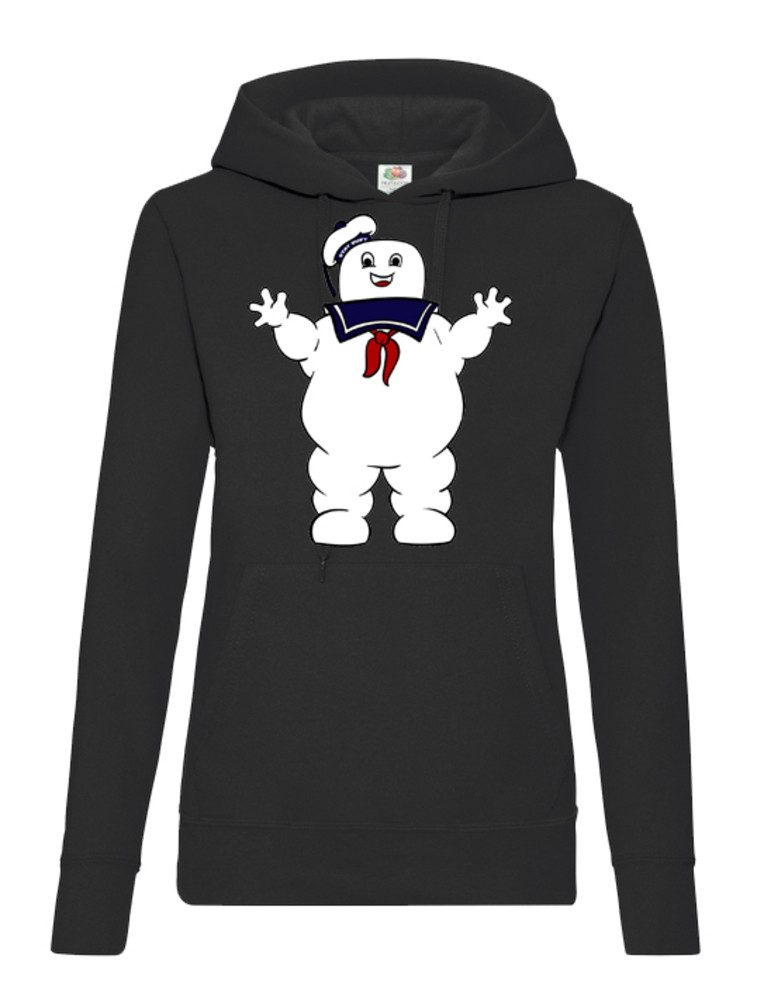 Blondie & Brownie Hoodie Damen Hoodie Marshmallow Kultfigur Print Kapuze Freizeit Nostalgie (Einzelstück, Einzelartikel) Retro Geisterjäger Kultfigur Edition