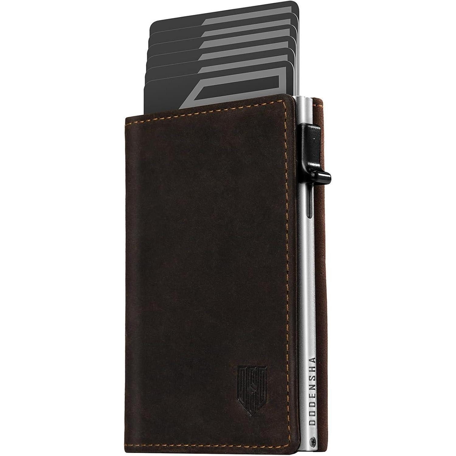 LuxusKollektion Kartenetui MagSnap Herren Geldbörse Slim Wallet mit Münzfach RFID Schutz