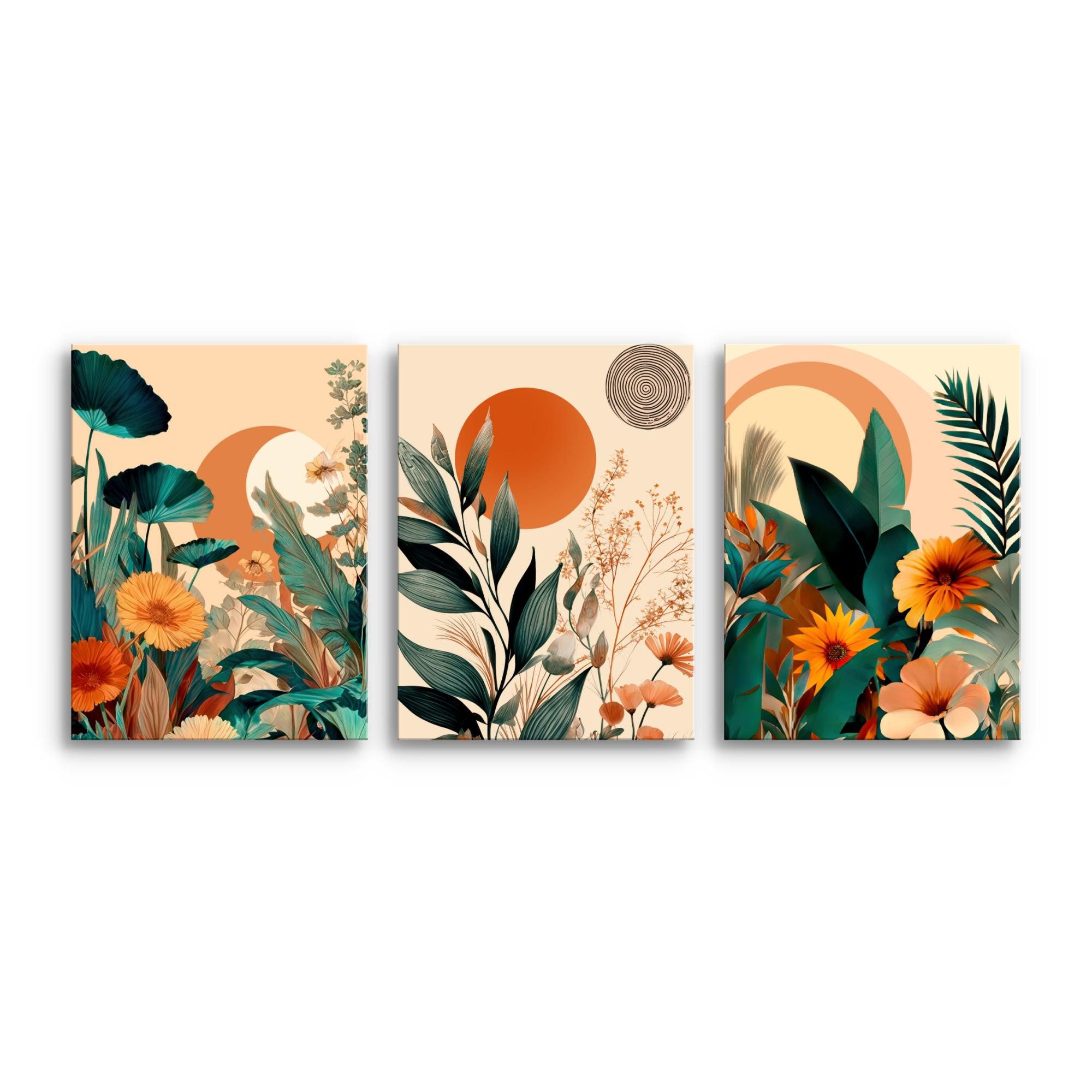 Novart Wandbild Abstrakt Bunt Baum des Lebens Wohnzimer Schlafzimmer Deko, Abstrakt