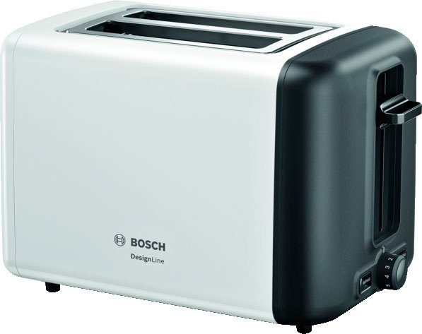 BOSCH Toaster TAT3P421DE DesignLine, 2 kurze Schlitze, für 2 Scheiben, 970 W