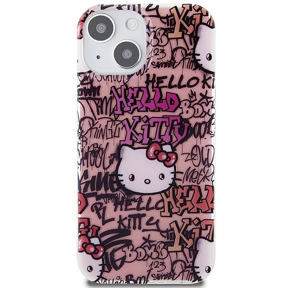 Hello Kitty Handyhülle Schutzhülle Smartphonehülle Graffitimotiv 6,1 Zoll, IML-Druck, Graffiti-Motiv, Hartschale