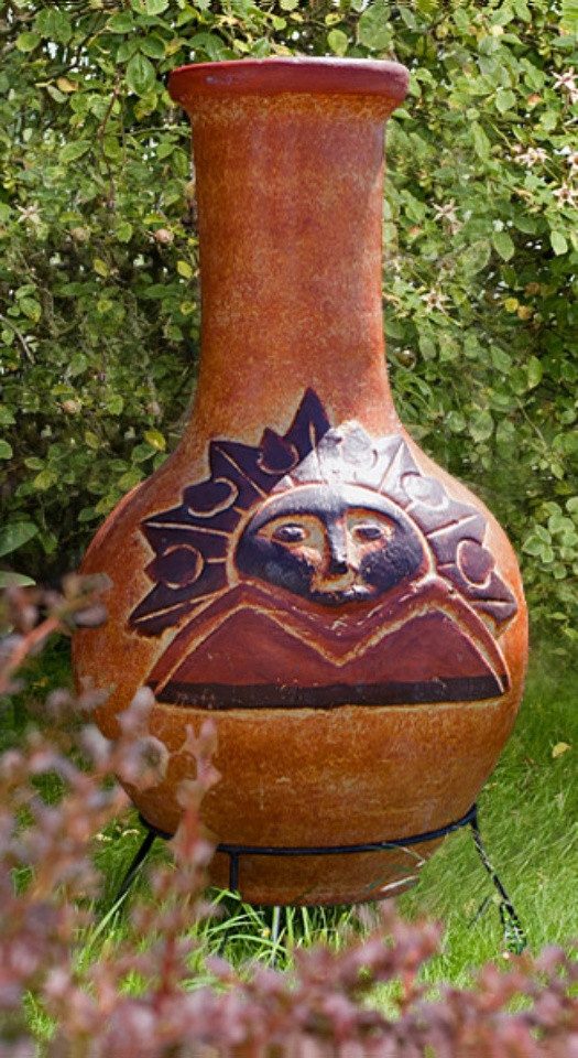 1a Direktimport Feuerstelle Wunderschöner, original mexikanischer Aztekenofen Terrassenofen - Hand, Das Original aus Mexiko - für viele Jahre Lagerfeueratmosphäre