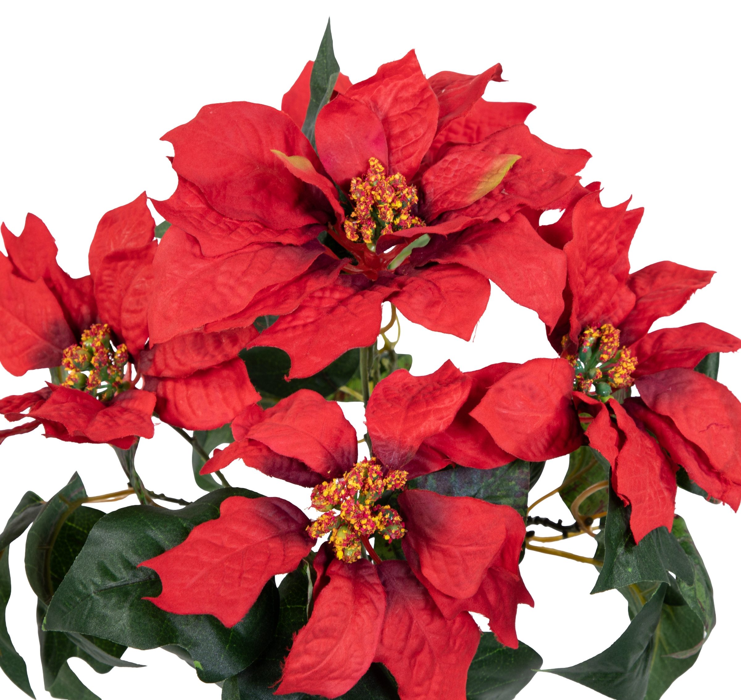 Kunstblume Weihnachtsstern im Topf 36cm PF Kunstblumen künstliche Blumen Po günstig online kaufen