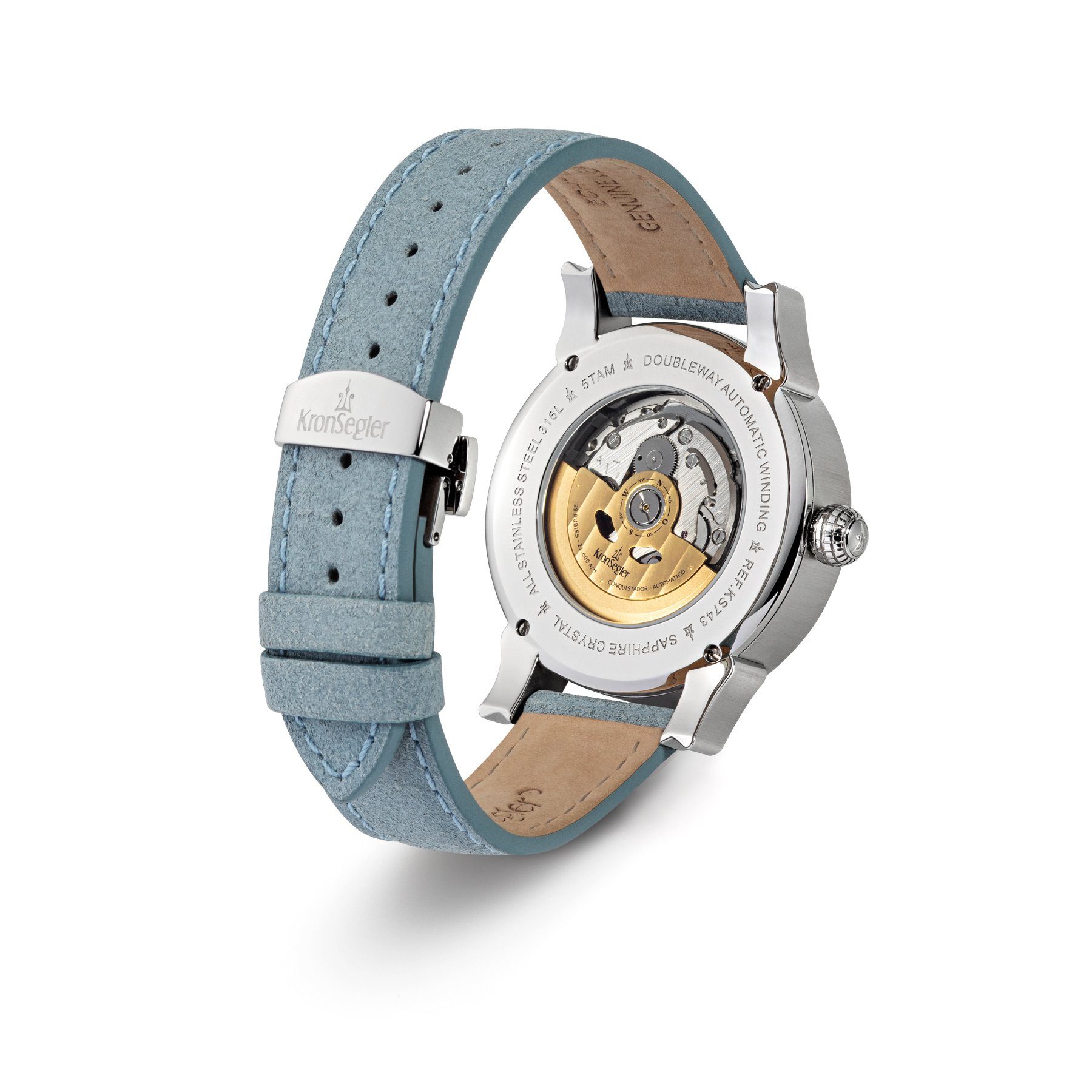 Kronsegler Automatikuhr Conquistador Herrenuhr mit Gangreserveanzeige, Saph günstig online kaufen