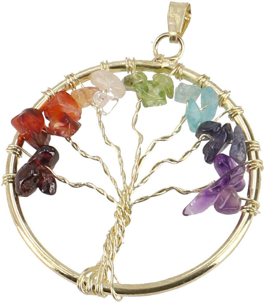Guru-Shop Kettenanhänger 7 Chakren Amulett `Tree günstig online kaufen