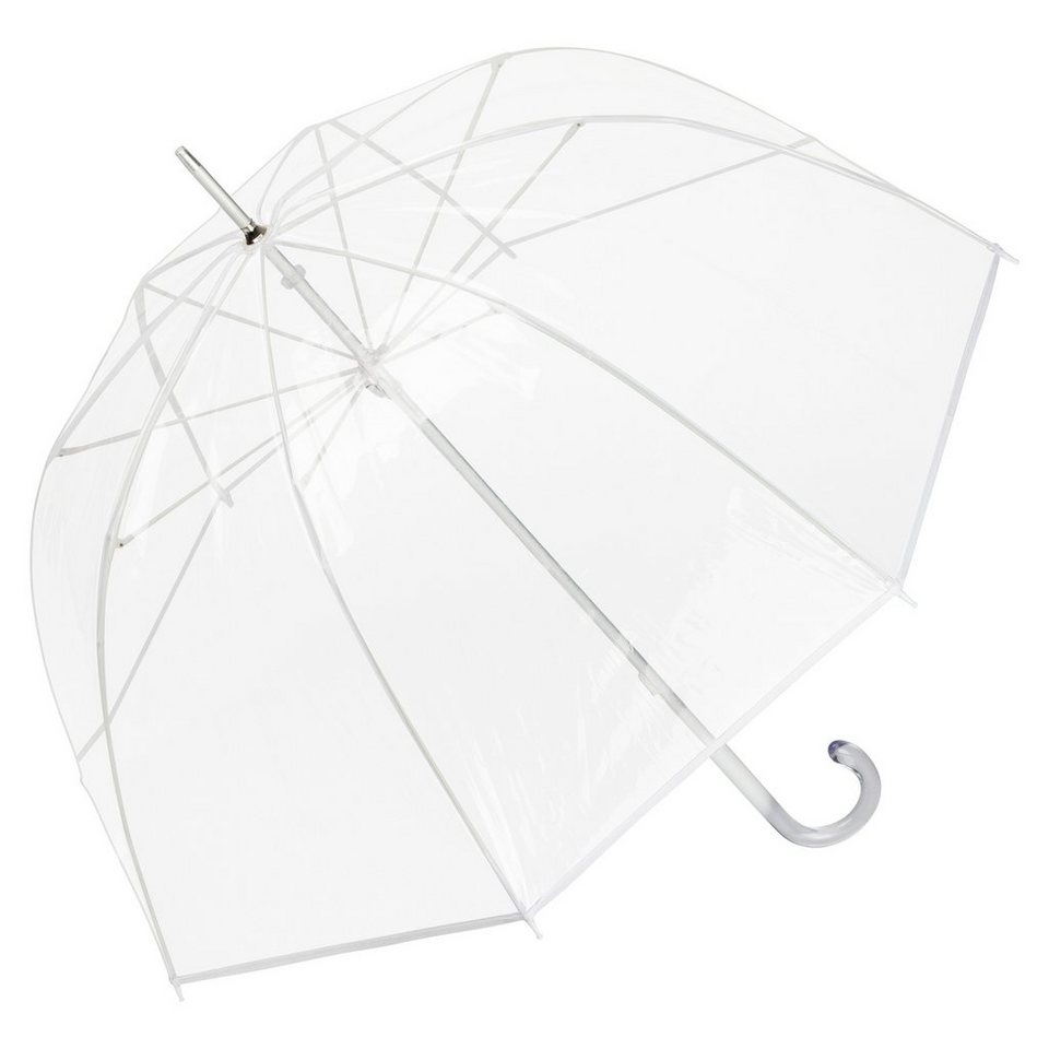 von Lilienfeld Stockregenschirm Melina Glockenschirm Transparent  Durchsichtig Hochzeitsschirm, 100 % Polyethylen (KEIN PVC)