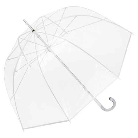 von Lilienfeld Stockregenschirm Melina Glockenschirm Transparent Durchsichtig Hochzeitsschirm, 100 % Polyethylen (KEIN PVC)