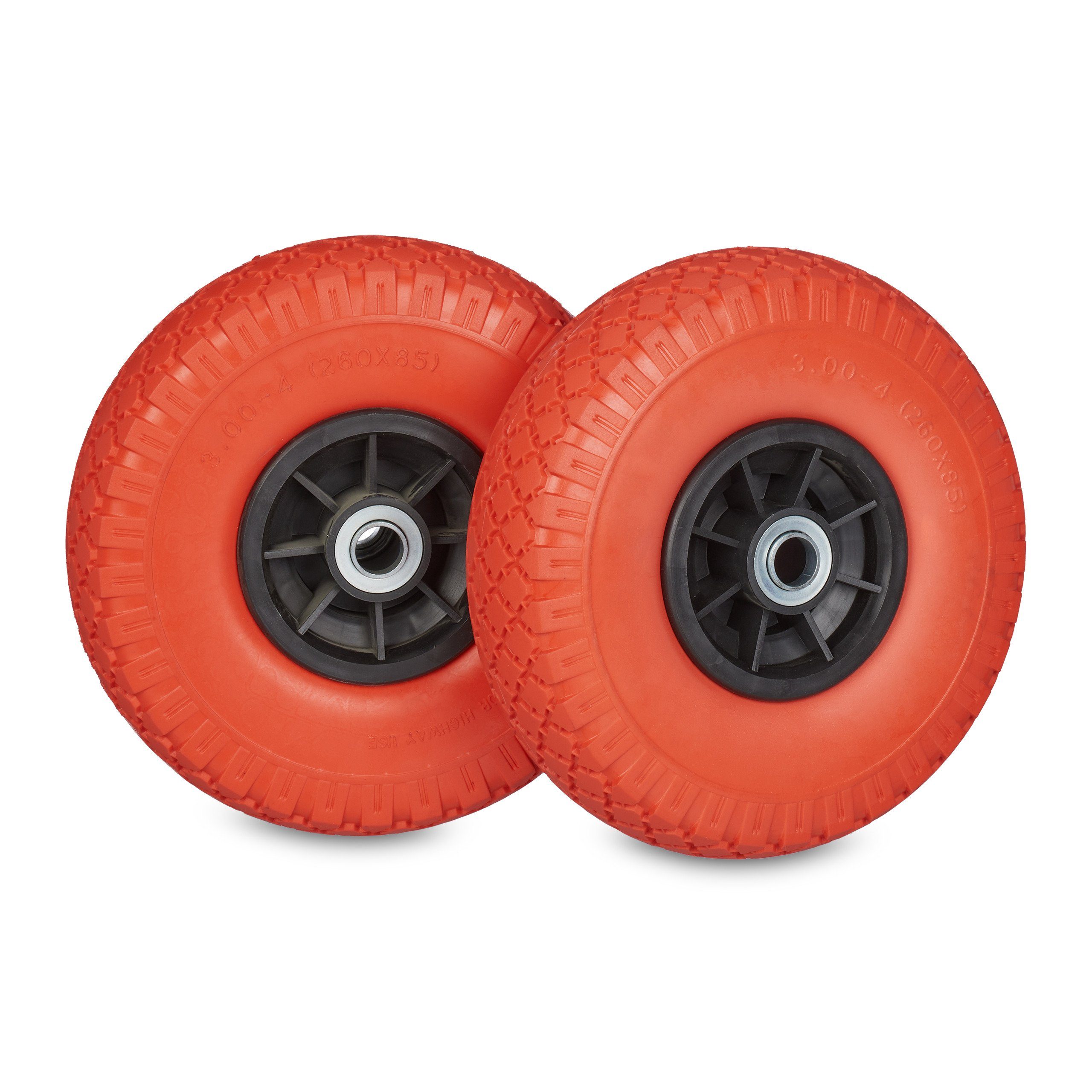 Sackkarren-Rad Sackkarrenrad 2er Set PU 3.00-4