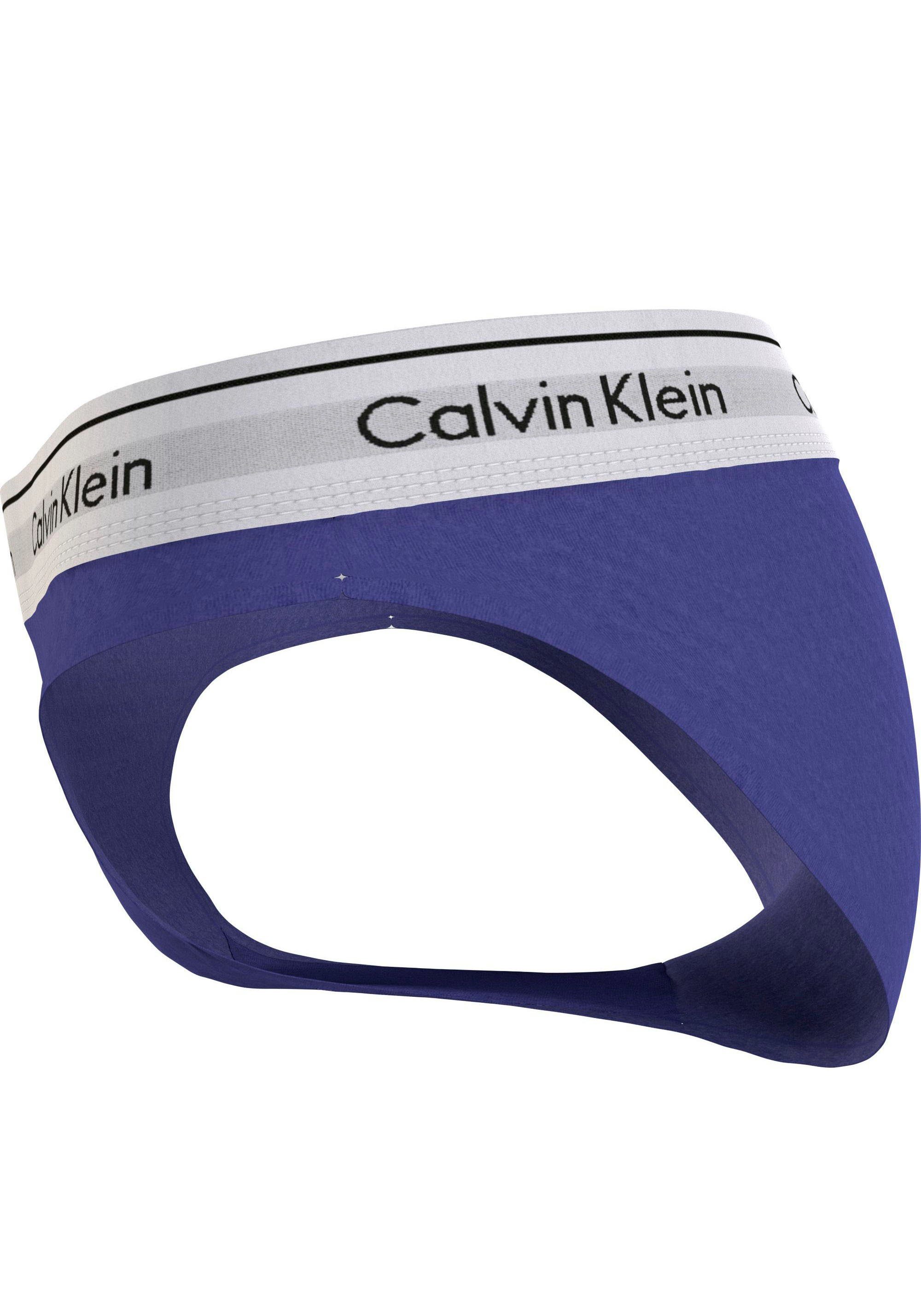 Calvin BIKINI Logo mit Bikinislip blau Underwear Klein klassischem