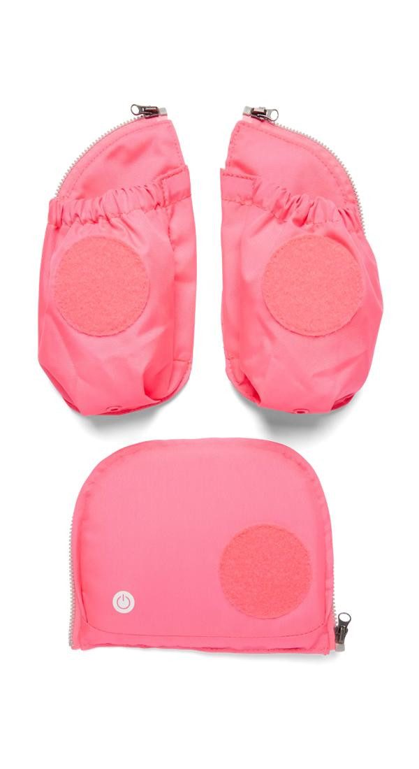 ergobag Schulranzen Fluo LED Seitentaschen Set, reflektierend