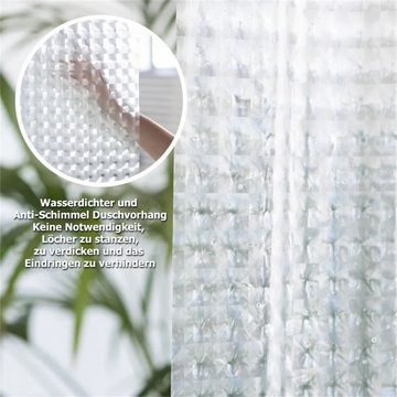 RefinedFlare Duschvorhang Schimmelfester und wasserdichter Duschvorhang, transparent, verdickt (1-tlg)