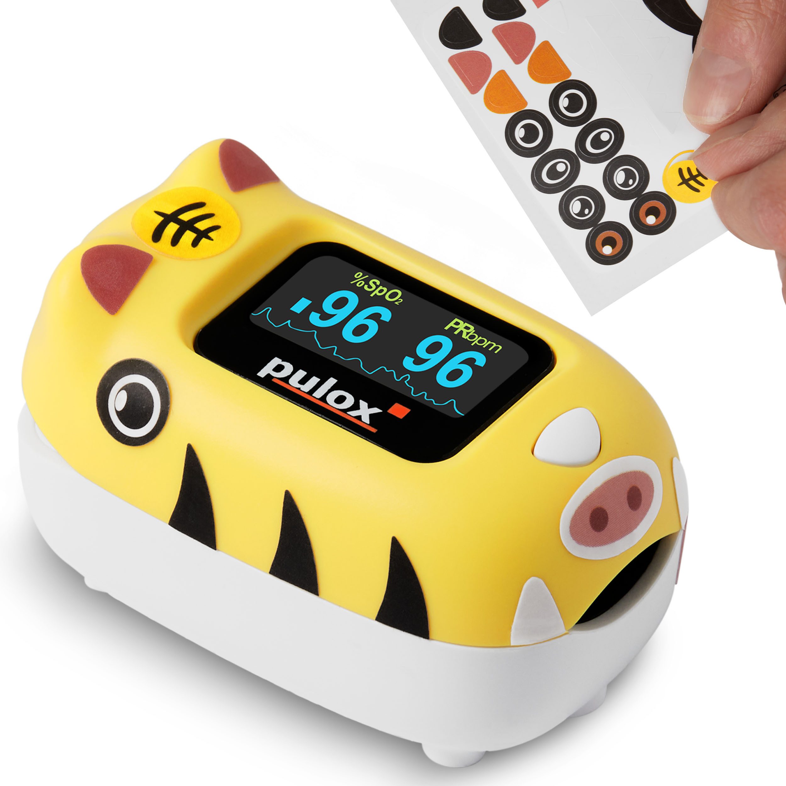 pulox Pulsoximeter PO-230 Kinderpulsoximeter zum selbst bekleben