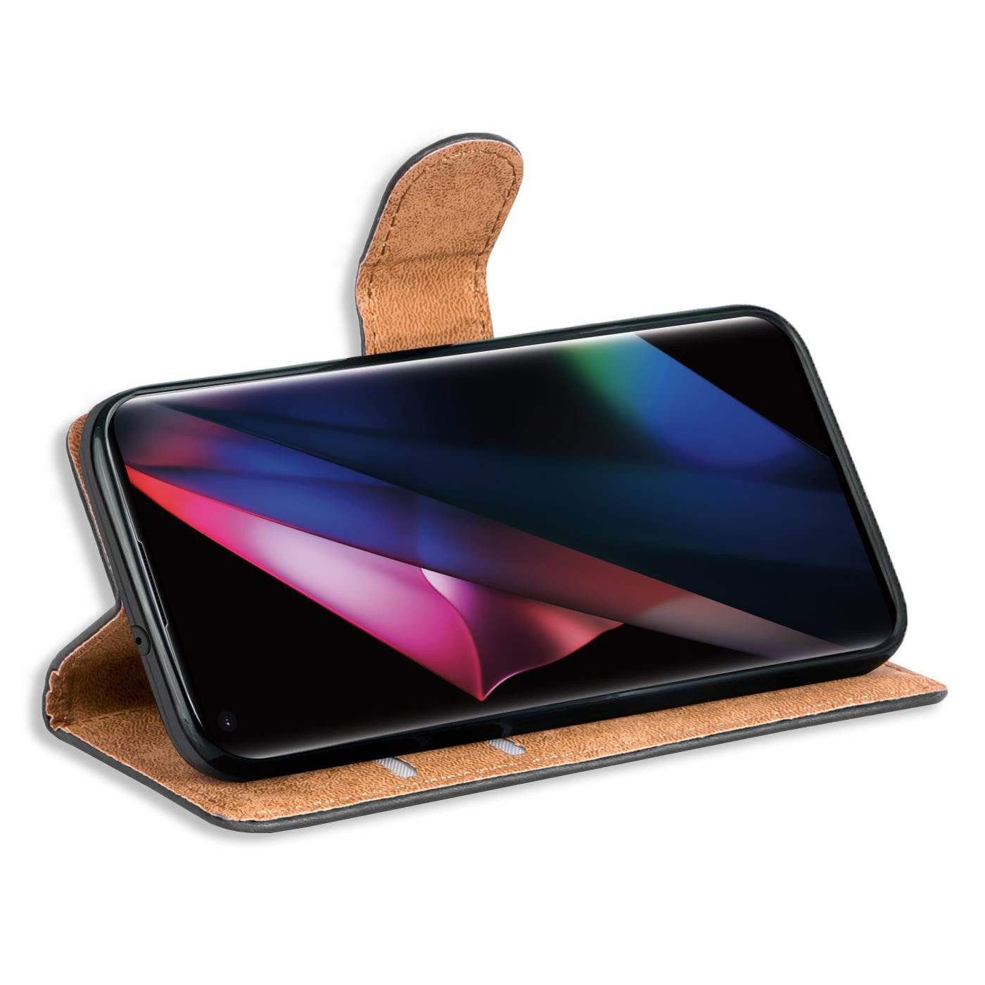 CoolGadget Handyhülle Book Case Handy Tasche für OPPO Find X3 Pro 6,7 Zoll, Hülle Klapphülle Flip Cover für Find X3 Pro Schutzhülle stoßfest