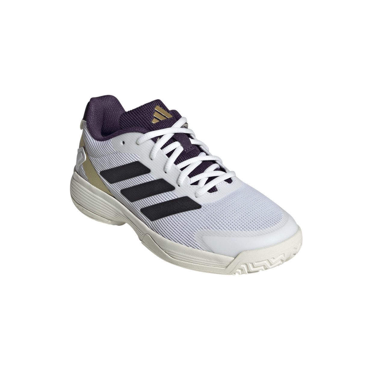 adidas Performance Ubersonic Allcourt 2025 weiss/schwarz/purple Kinder Tennisschuh – Bild 5 von 5