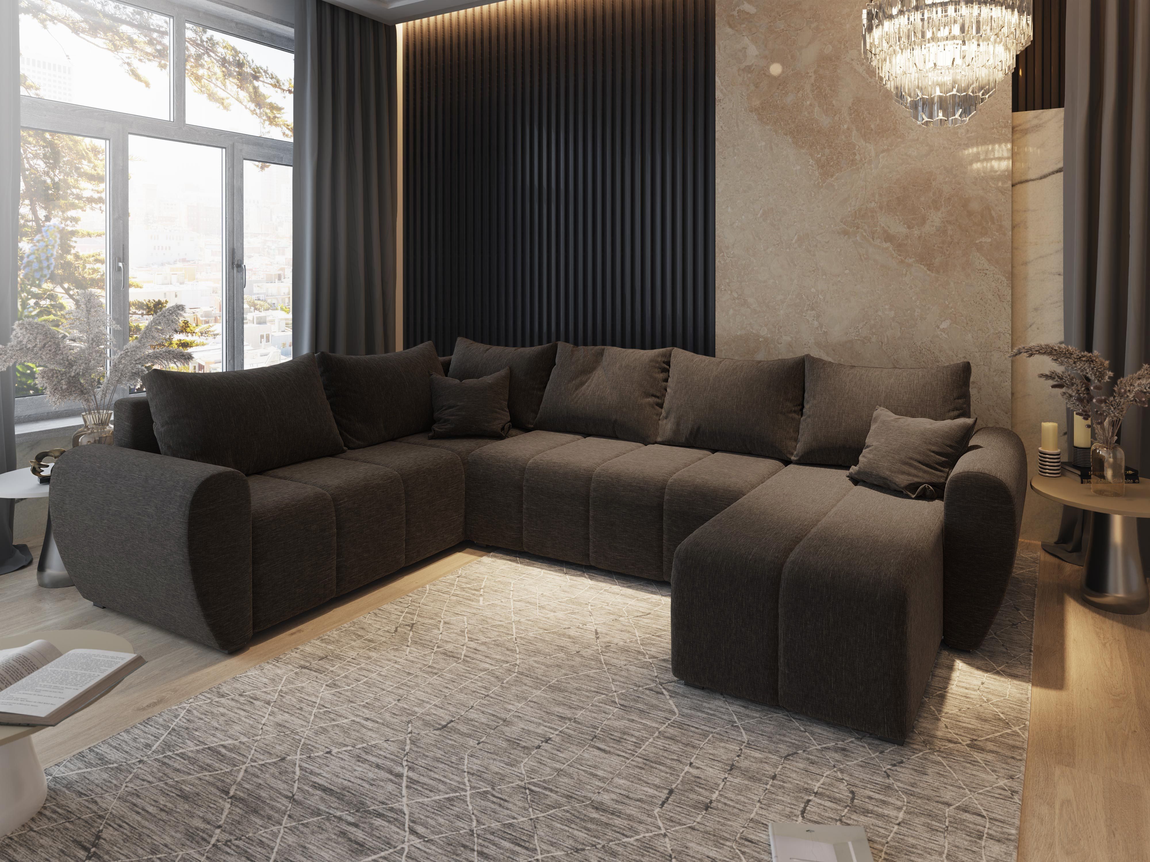 Masseno Ecksofa MADISON mit Schlaffunktion U-Form, günstig online kaufen