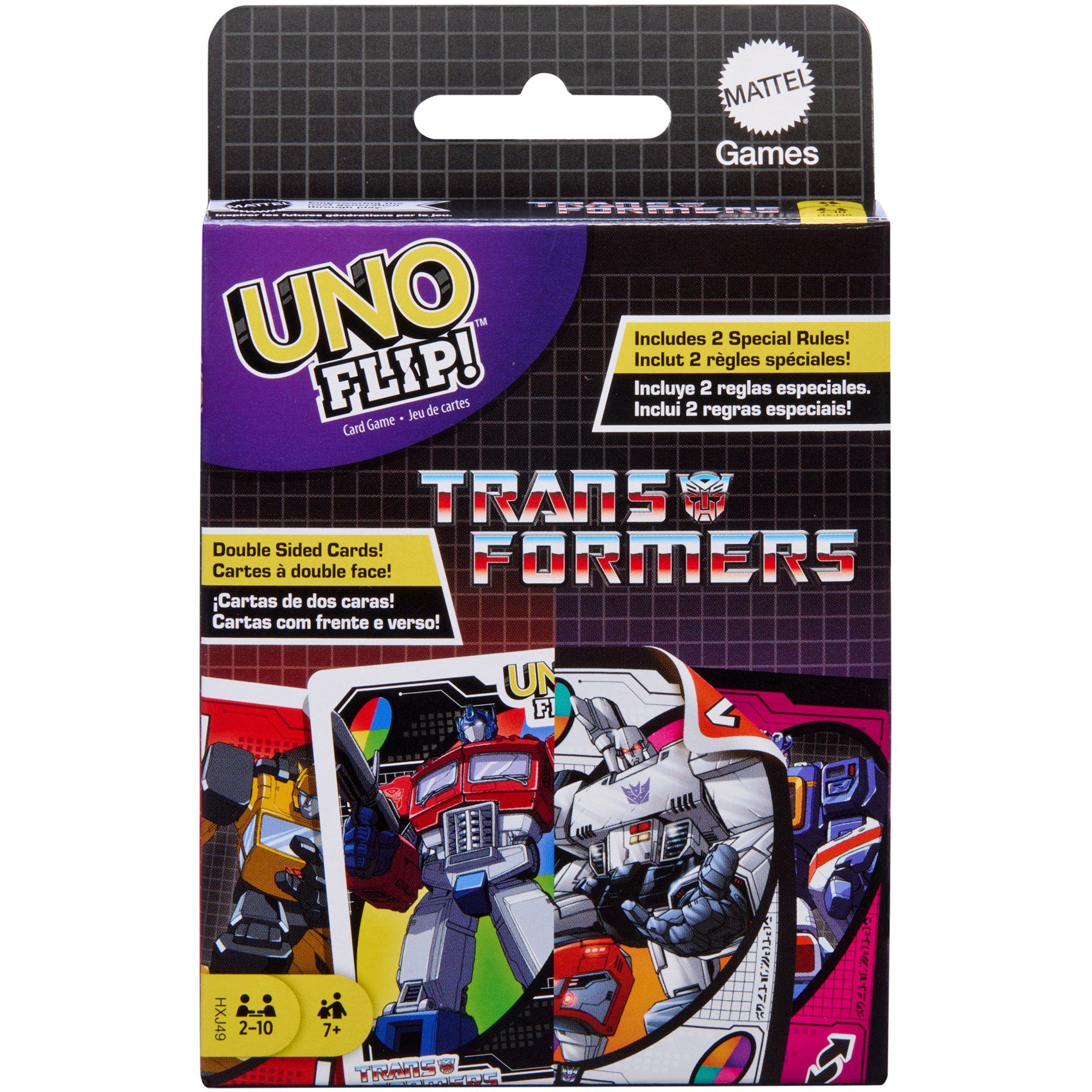 Uno Spiel Mattel Games UNO Flip! Transformers Kartenspiel