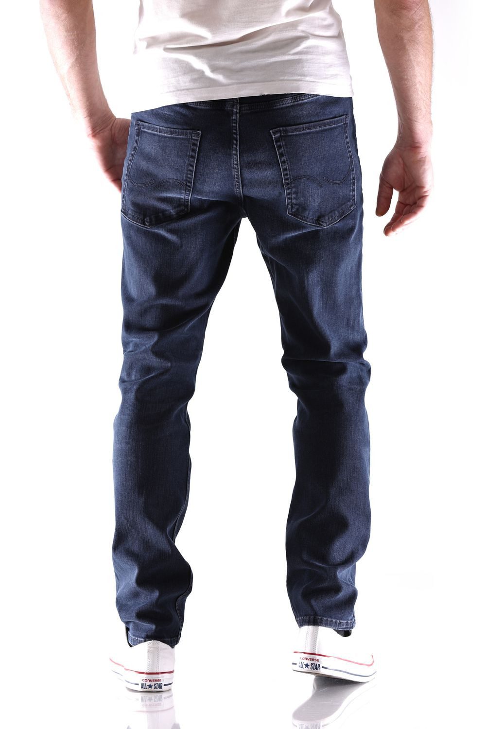 Jack & Jones Slim-fit-Jeans Jack & Jones Tim Original Slim Straight Fit Herren Jeans