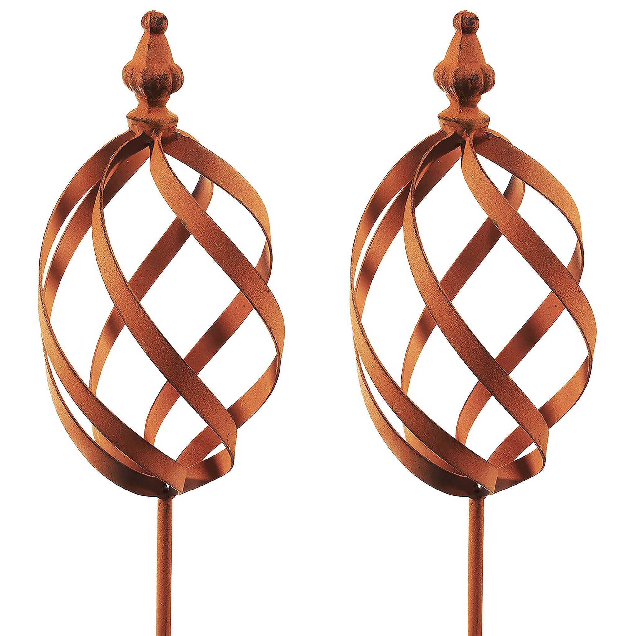 Kobolo Gartenstecker Dekostecker RUSTY MARBLE in Rostoptik S/2 (Set, 2 Stüc günstig online kaufen