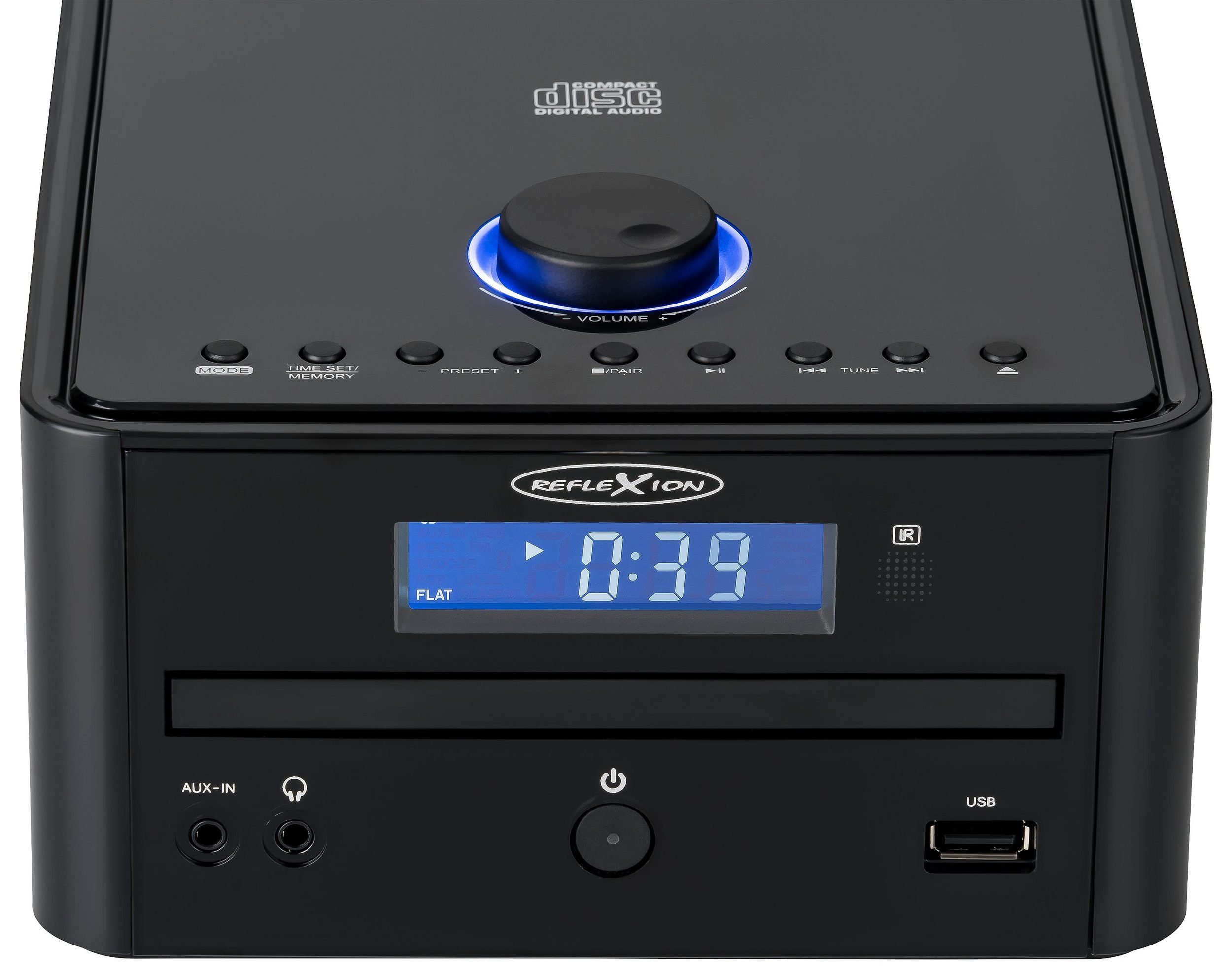 Sleep-Funktion) W, und USB, Bluetooth, HIF79FM Microanlage (UKW, Reflexion MP3/CD, Uhr, Alarm, 32,00