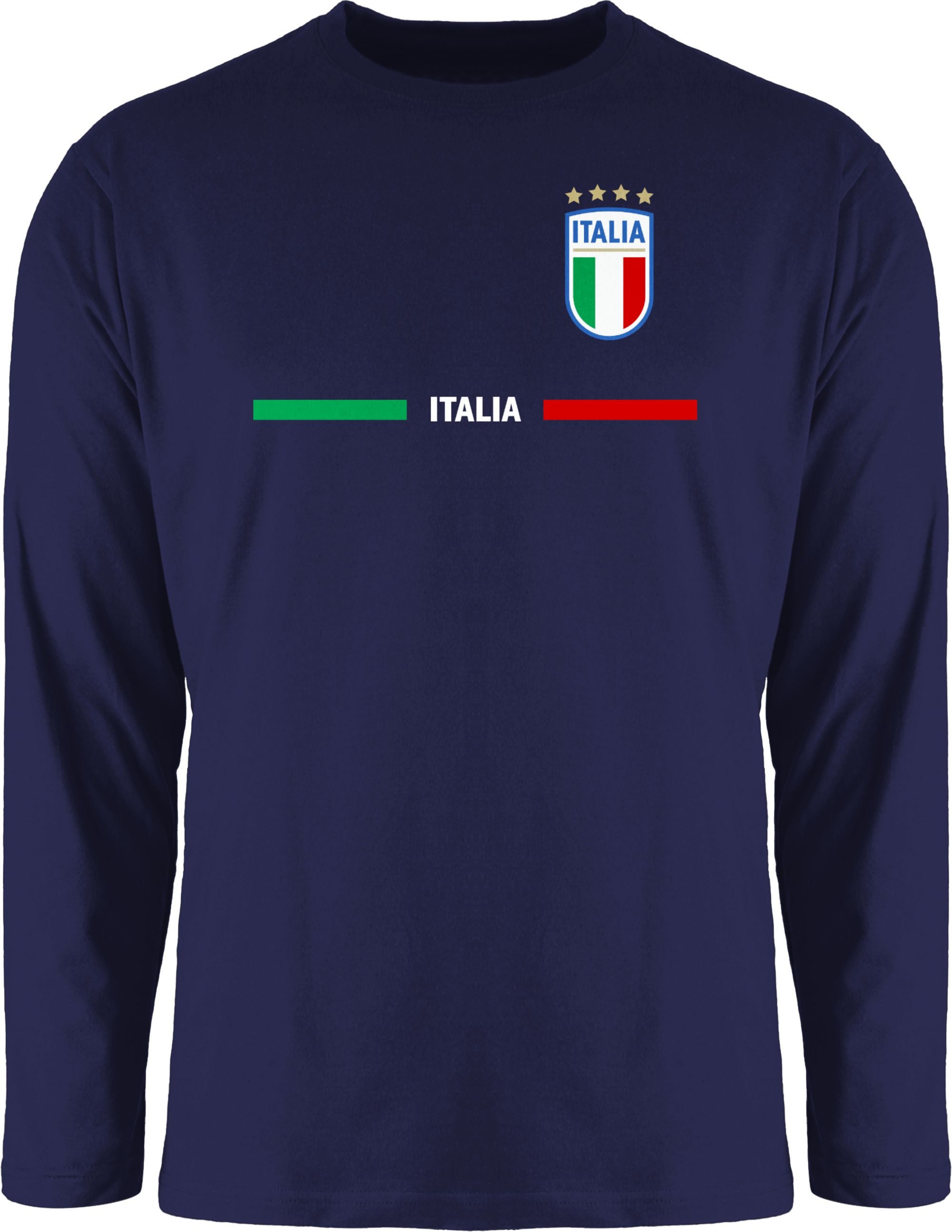 Shirtracer Rundhalsshirt Italien Trikot Wappen, Italia mit Stolz, Italienisches Fan-Motiv 2026 Fussball WM Fanartikel