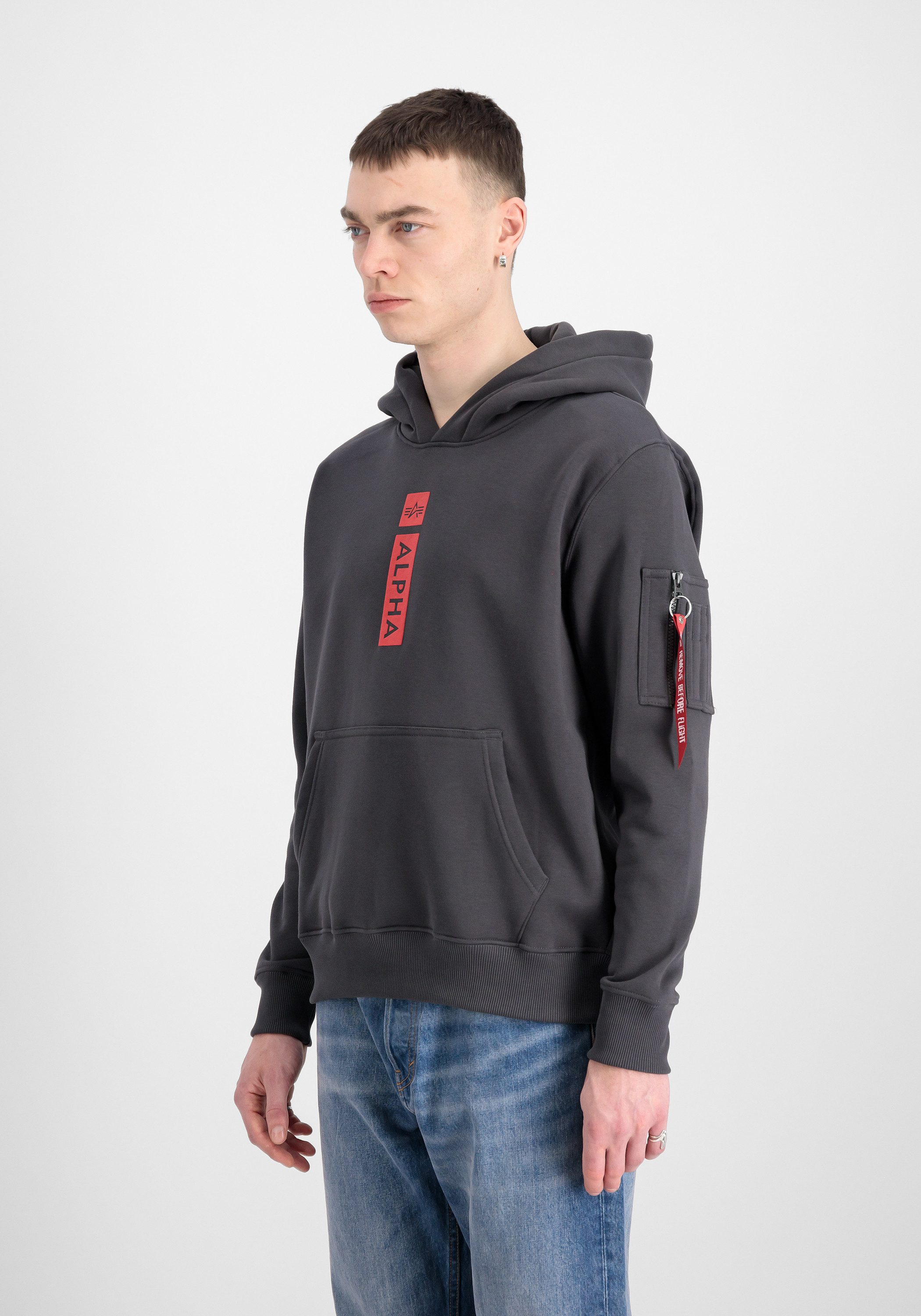 Hoodie Alpha Puff Print Hoodie