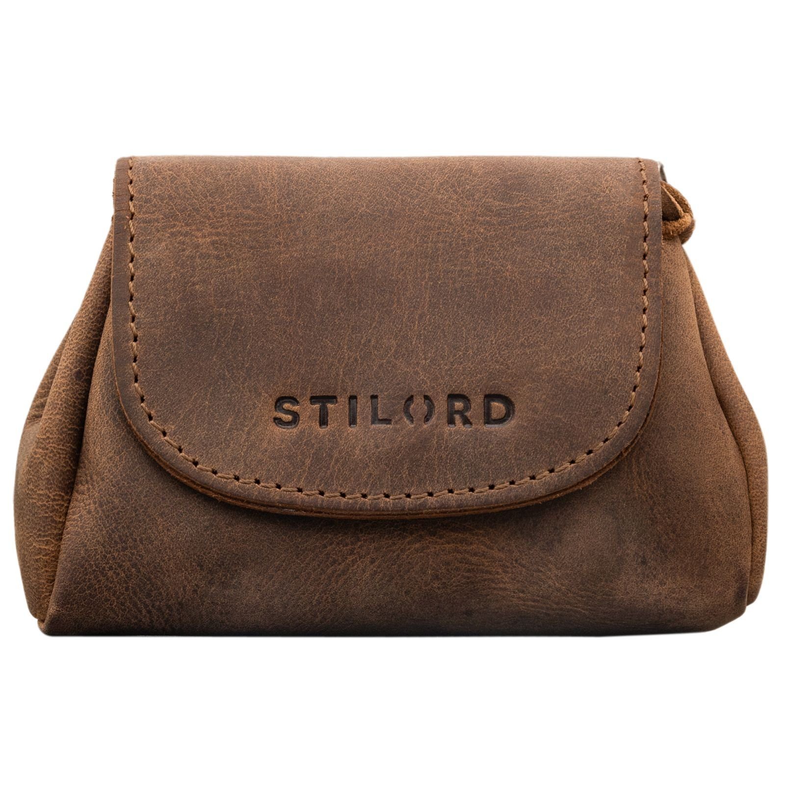 STILORD Geldbörse "Bronn" Vintage Lederbeutel Kleingeld Müzbeutel aus echte günstig online kaufen