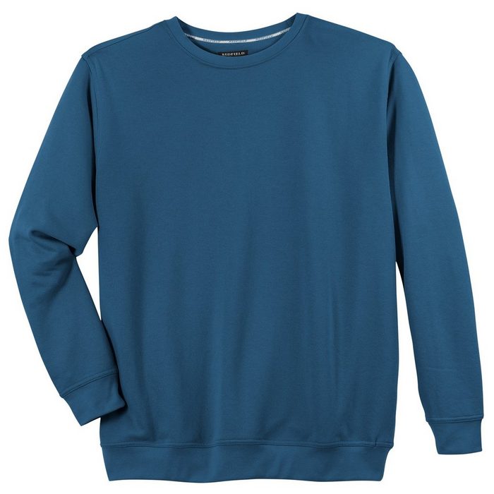 redfield Sweater Übergrößen Herren Redfield Basic Sweatshirt indigoblau