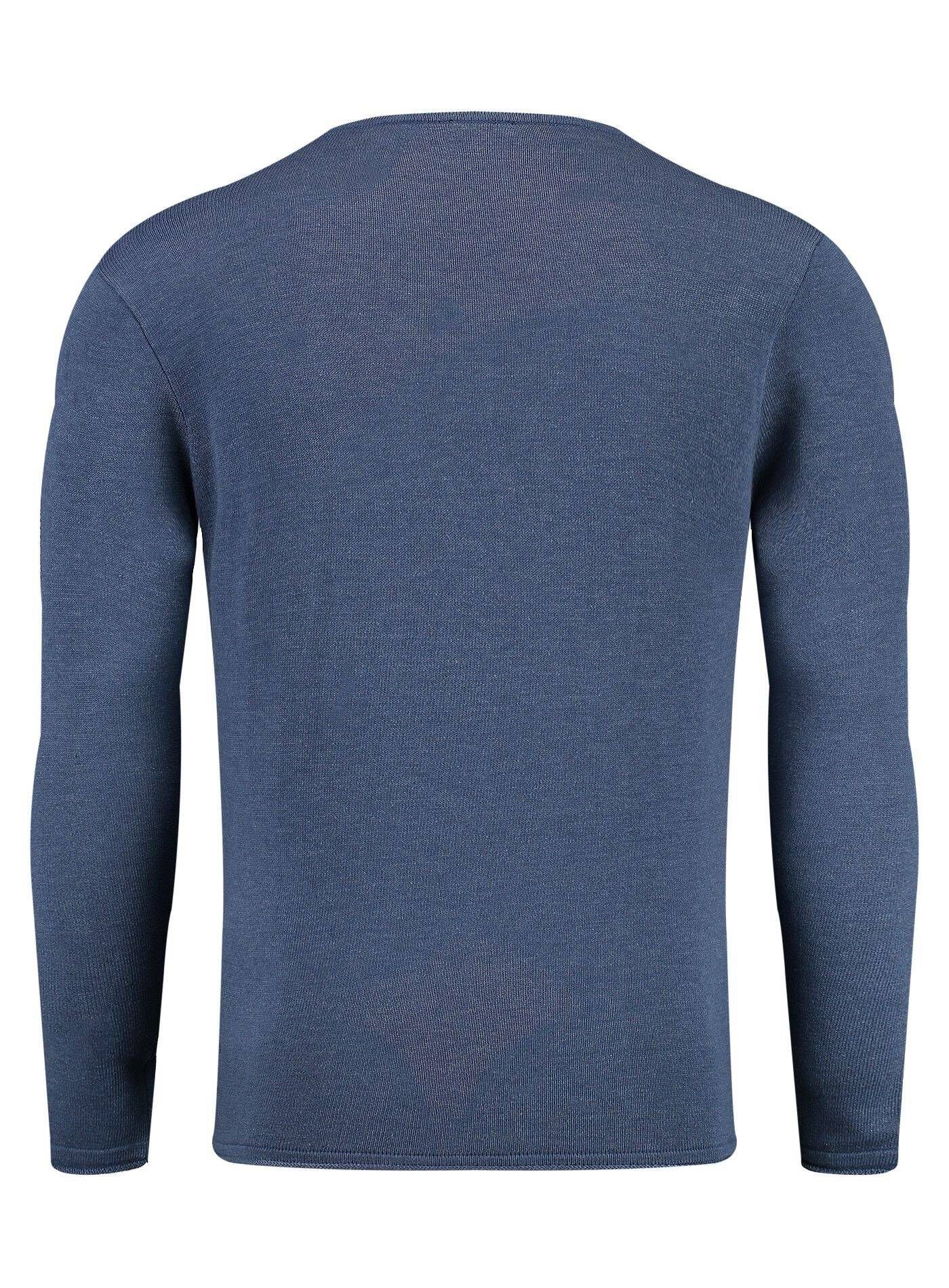 Pullover Largo Strickpullover Key (1-tlg) FIRMINO (51) Herren blau