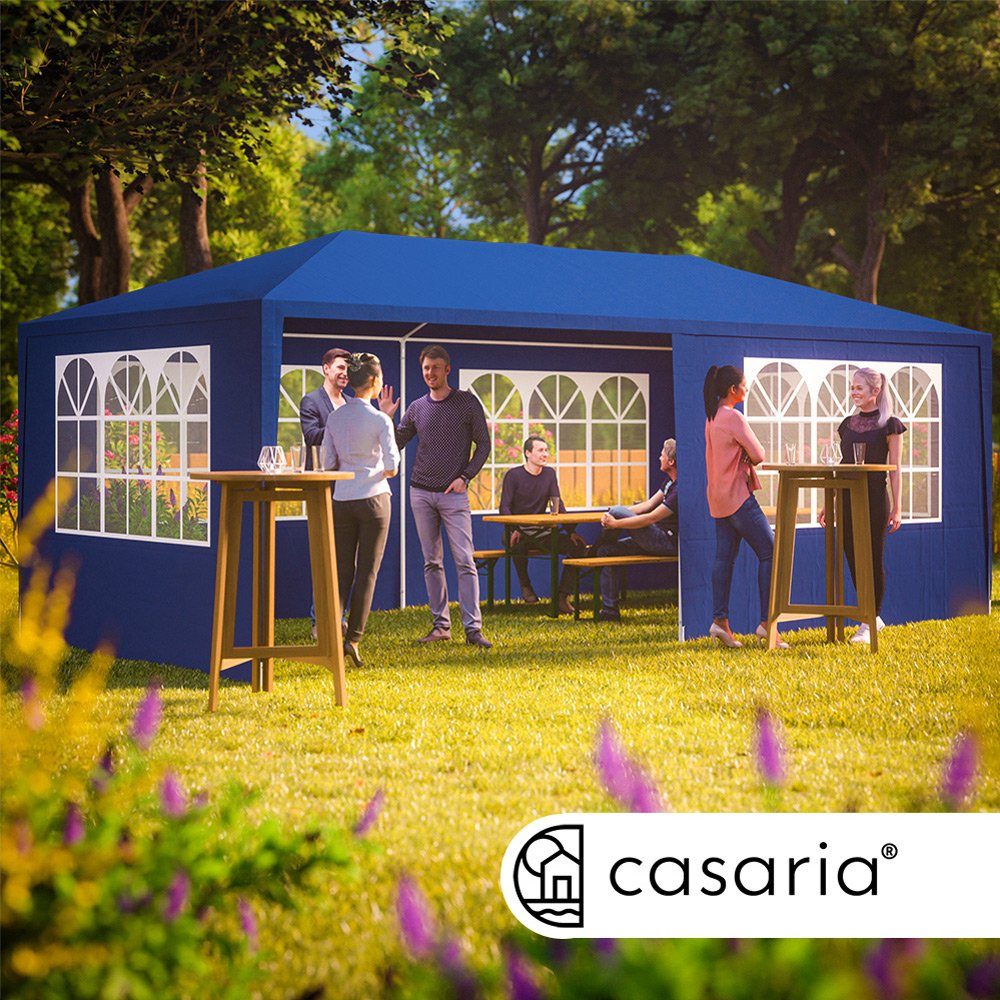 Casaria Partyzelt Rimini, blau 3x6m UV-Schutz günstig online kaufen