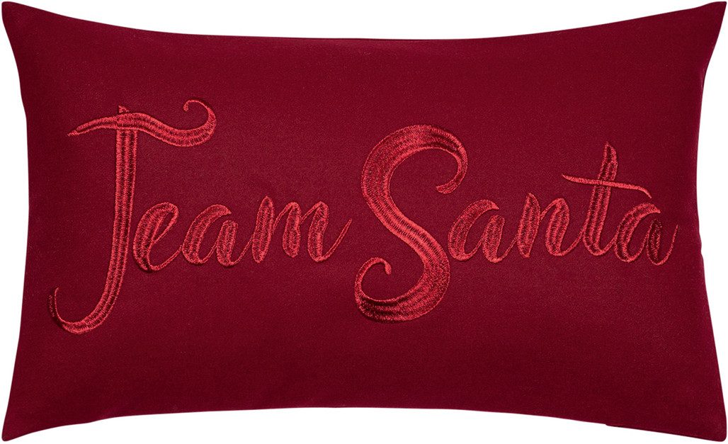 PAD Dekokissen TEAM SANTA, Weihnachtsdesign mit Wiedererkennungswert – TEAM SANTA