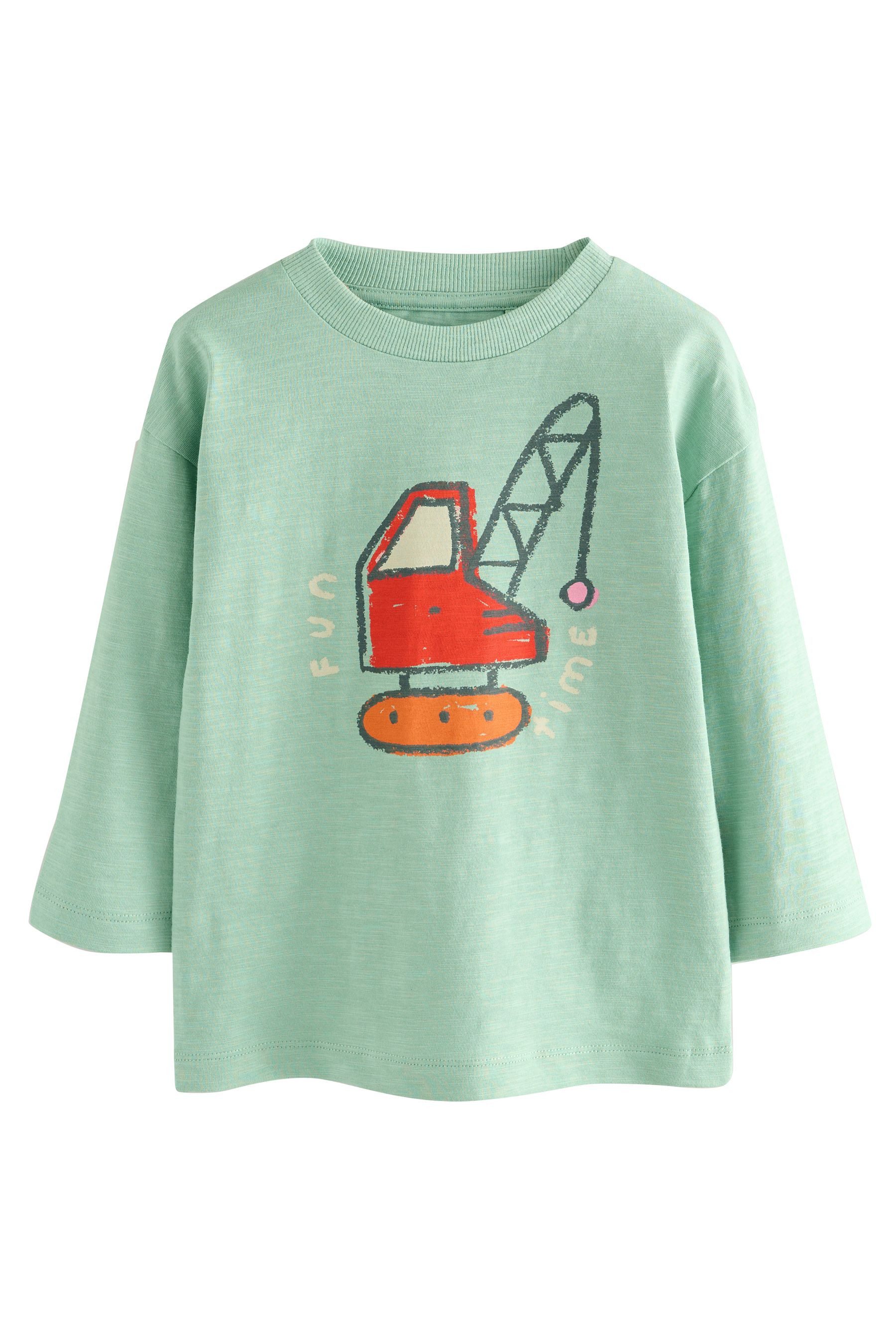 Next Langarmshirt Langarmshirt mit Grafikprint (1-tlg) günstig online kaufen