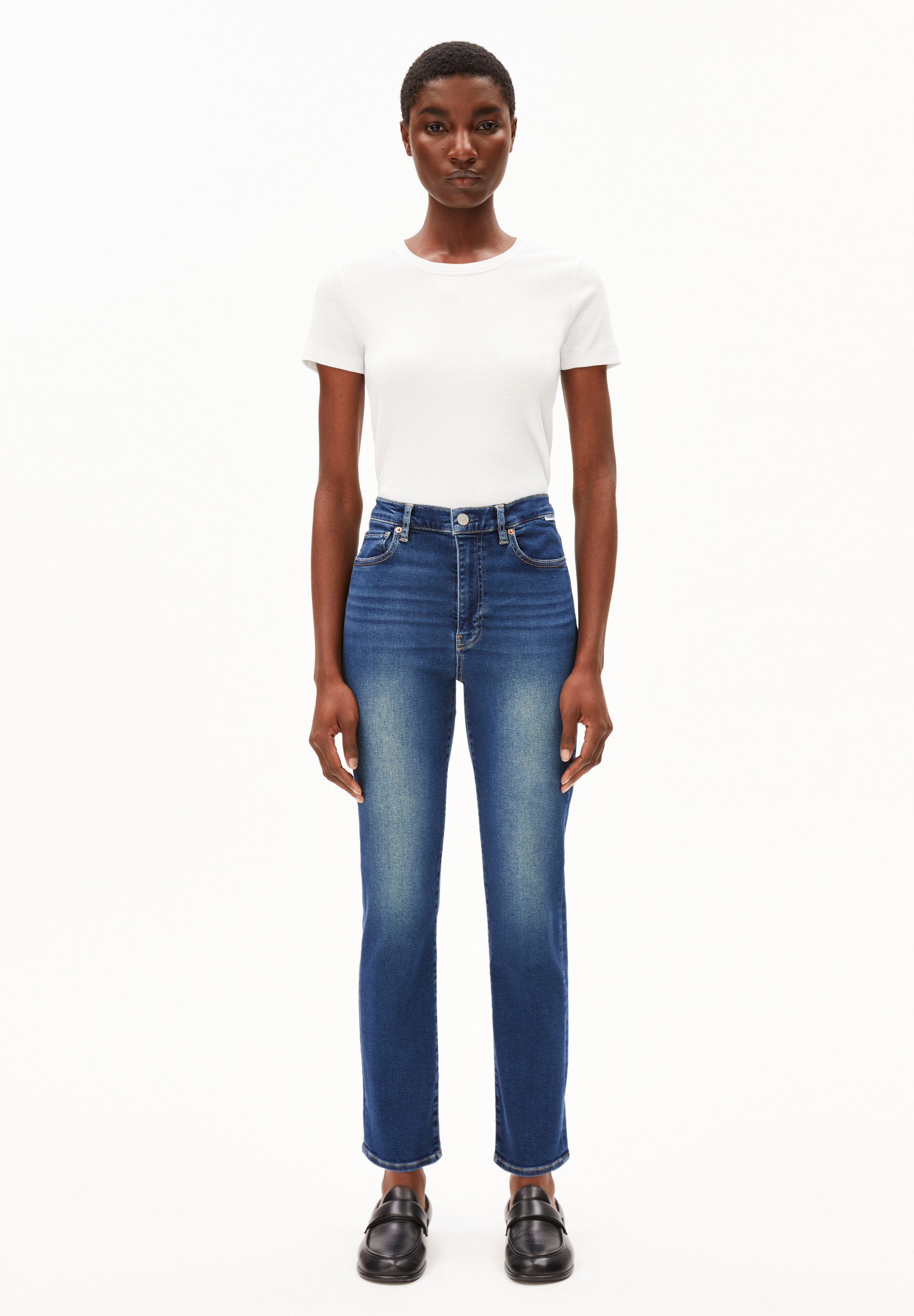 Armedangels Slim-fit-Jeans LEJAANI Slim Jeans Bio-Baumwoll Mix X-Stretch (X-Stretch) High waist