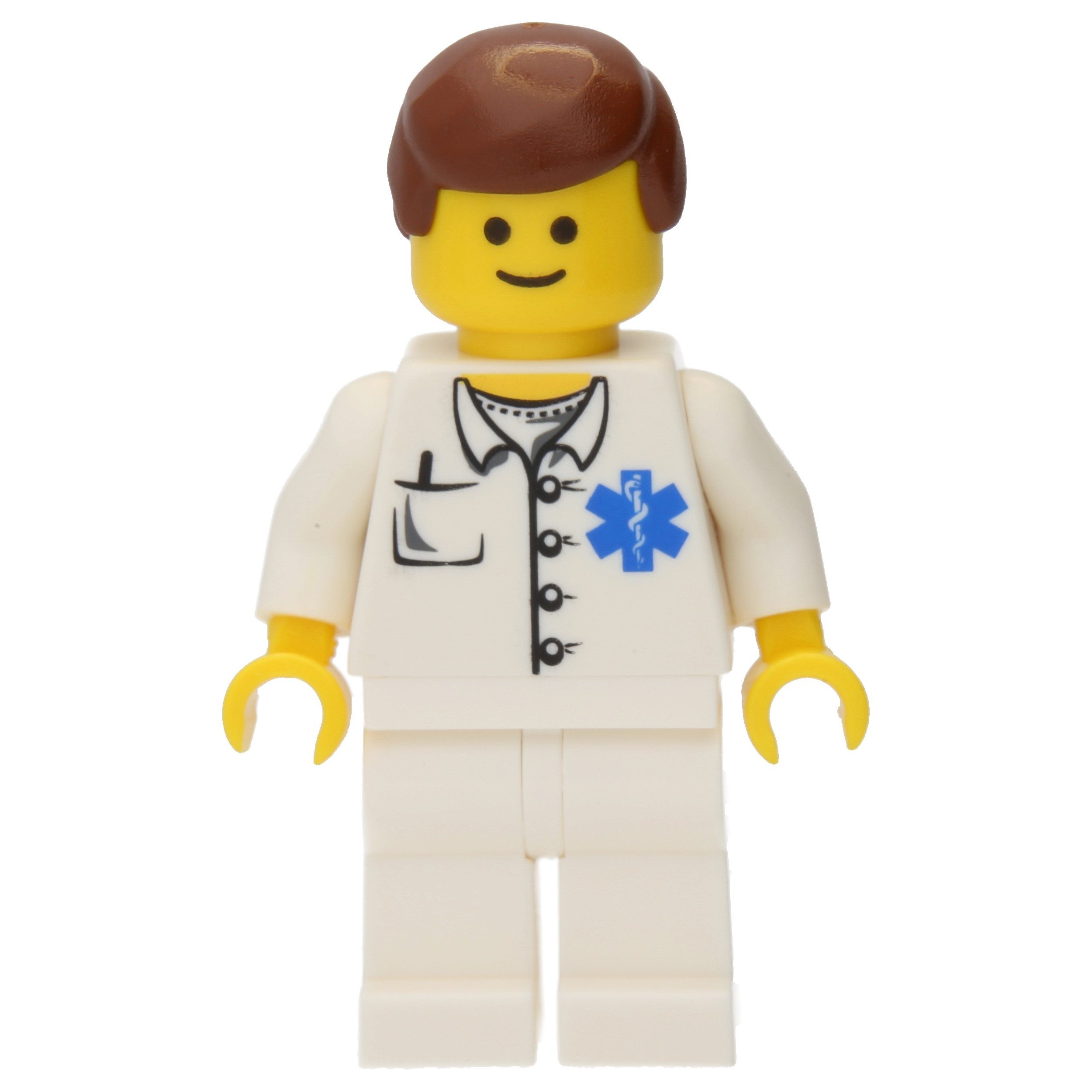 LEGO® LEGO Minifigur Town Doctor EMT Star of Life Button Shirt (doc027) Spielbausteine