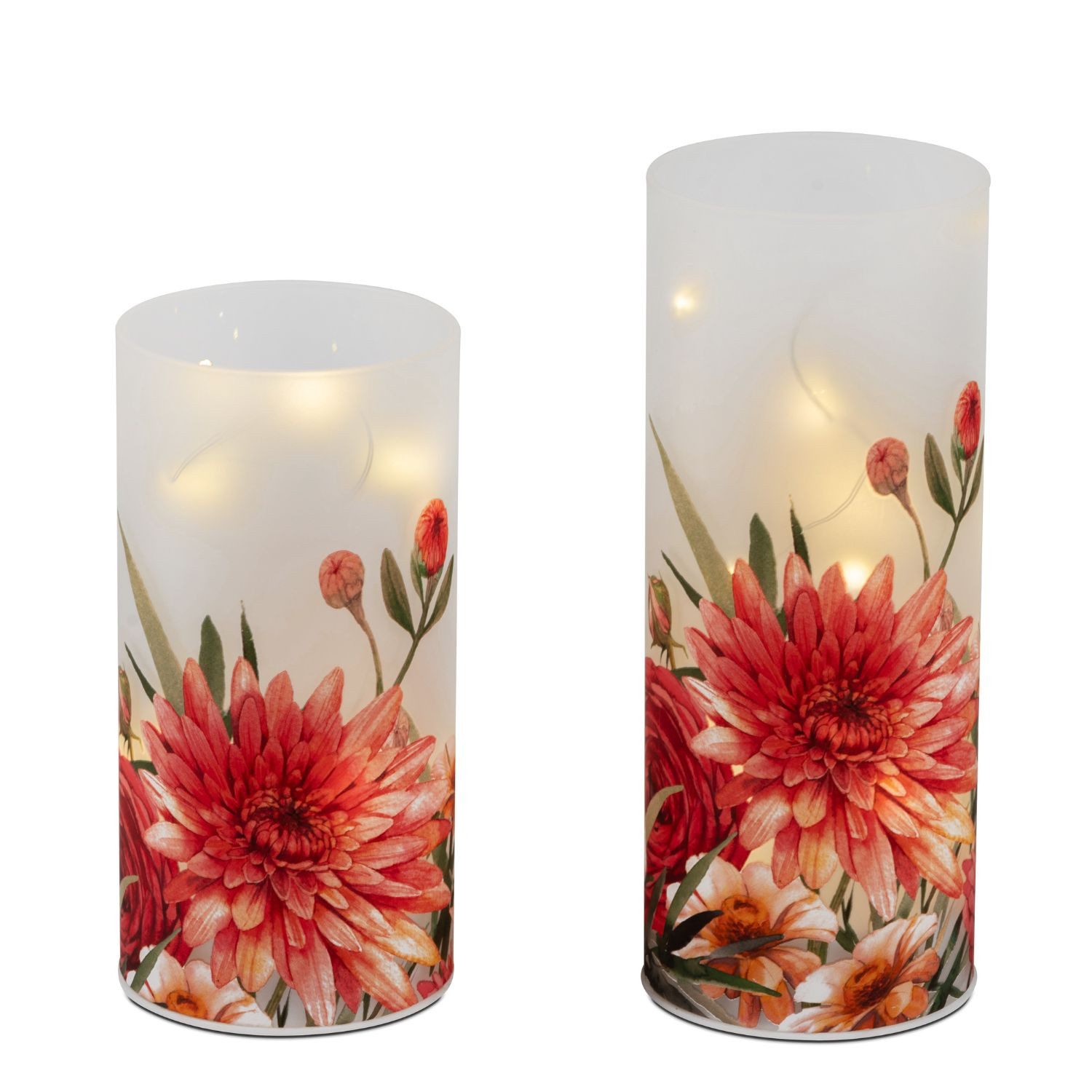 formano Tischleuchte Blumen, LED, Mit Timerfunktion, Weiß, Sommerblumen, H: 20cm